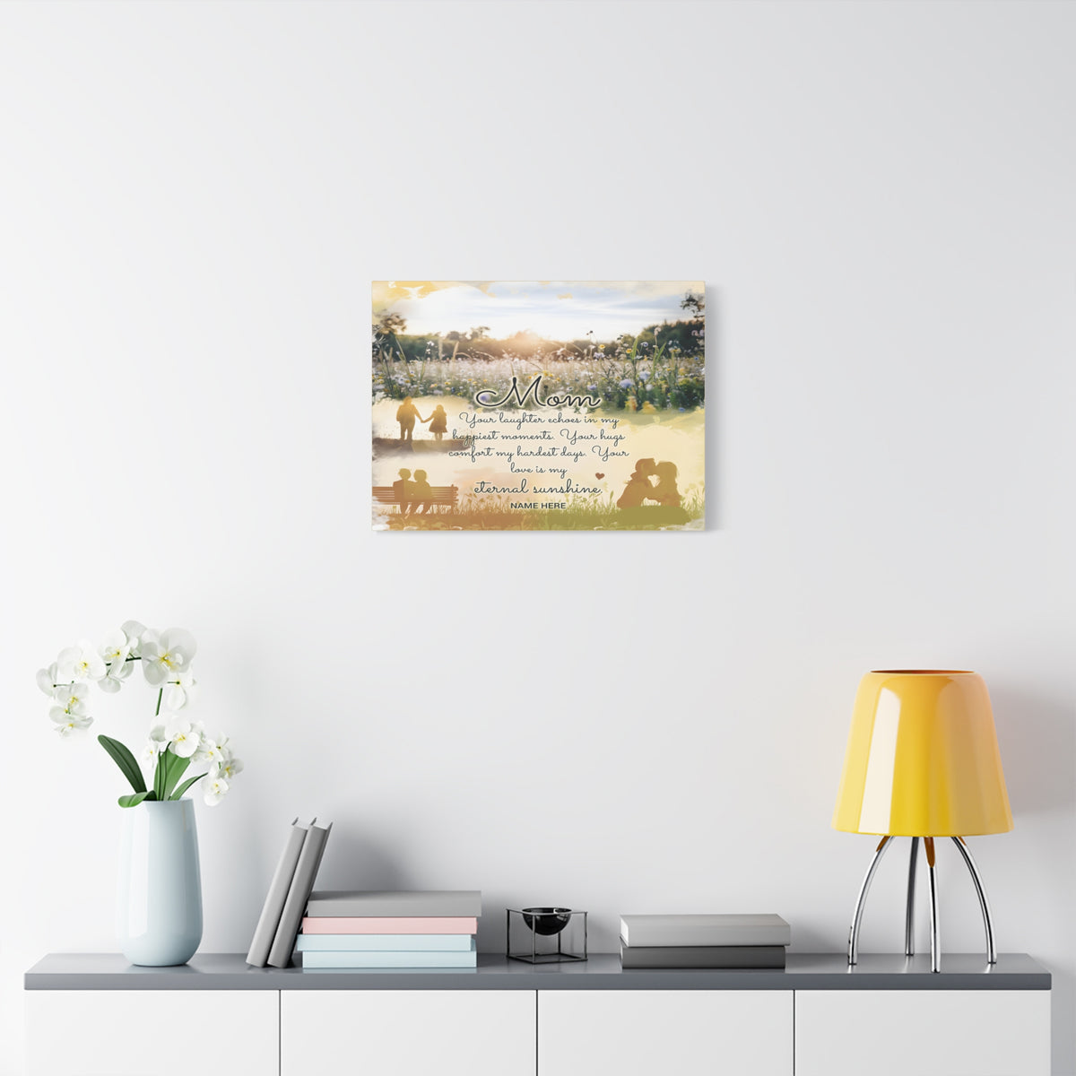 Personalized To Mom Eternal Sunshine Elegant Home Décor-Express Your Love Gifts
