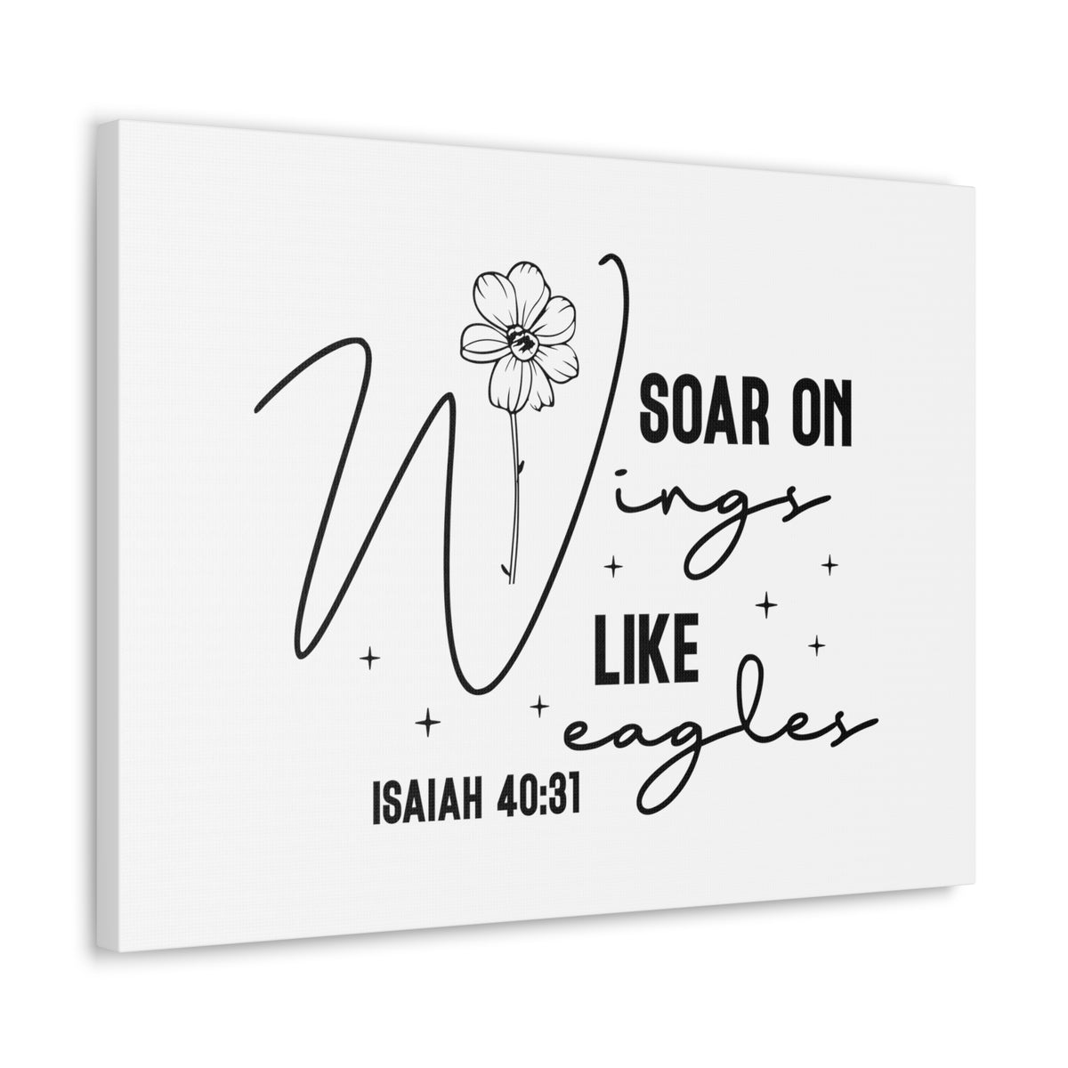 Scripture Walls Isaiah 40:31 Soar on Wings Bible Verse Canvas Christian Wall Art Ready to Hang Unframed-Express Your Love Gifts