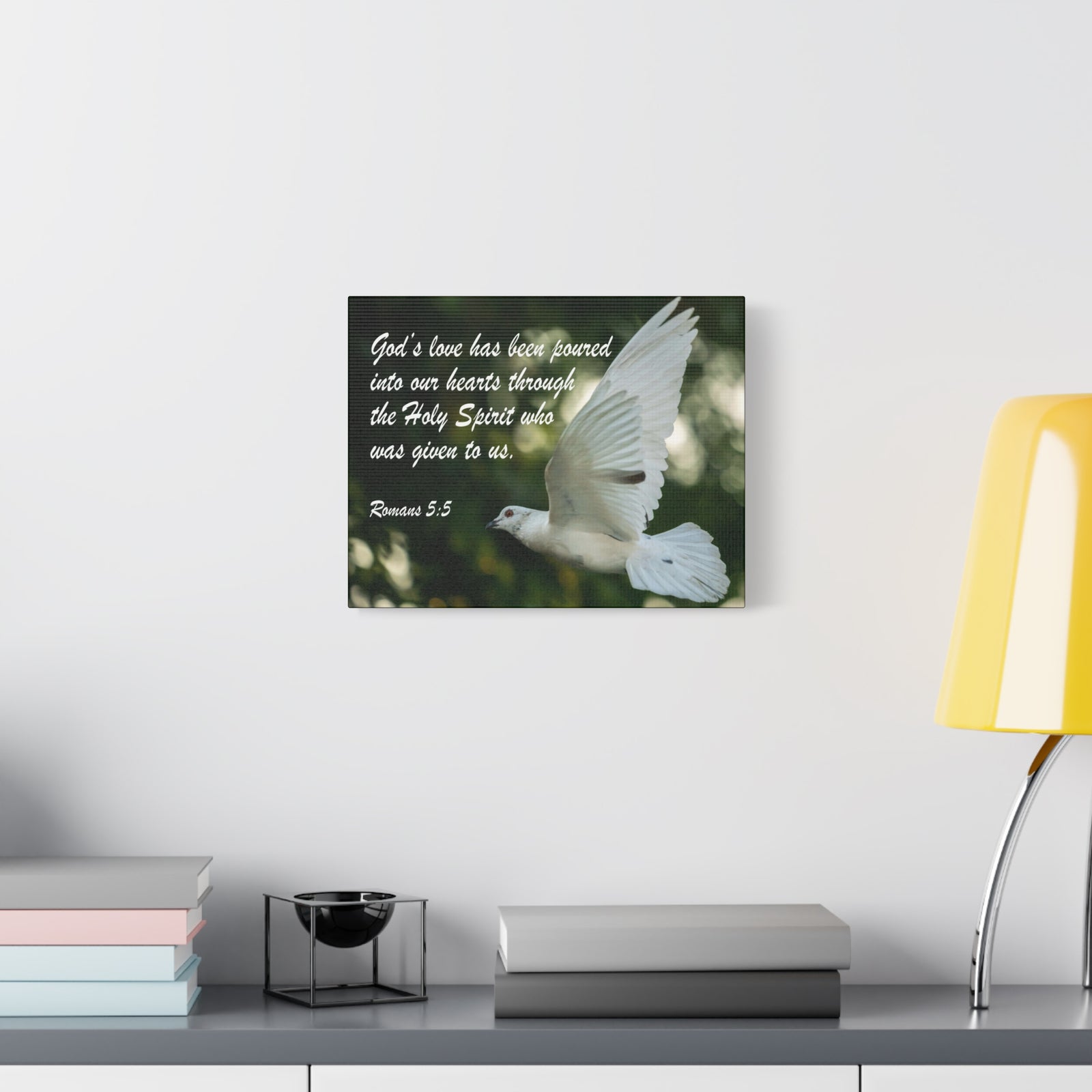 Scripture Canvas God's Love Psalm 103:8 Christian Wall Art Bible Verse Print Ready to Hang-Express Your Love Gifts