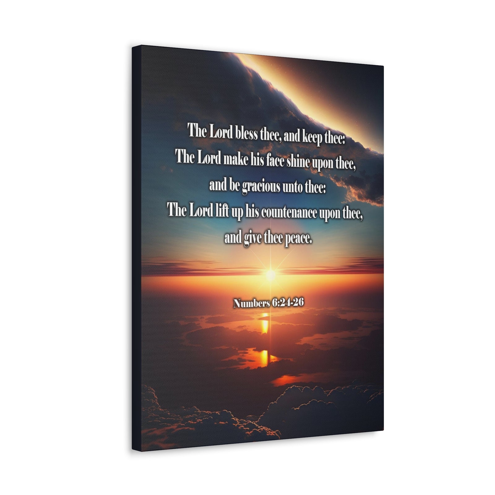 Scripture Walls Lord Bless Numbers 6:24-26 Christian Wall Art Print Ready to Hang Unframed-Express Your Love Gifts