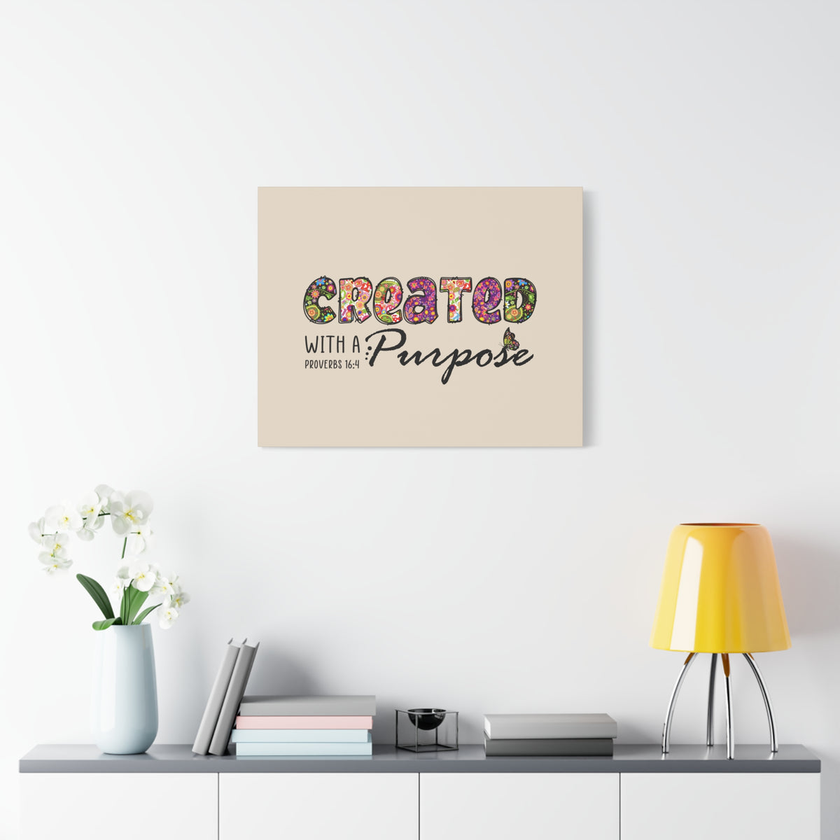 Scripture Walls With A Purpose Proverbs 16:4 Bible Verse Canvas Christian Wall Art Ready to Hang-Express Your Love Gifts