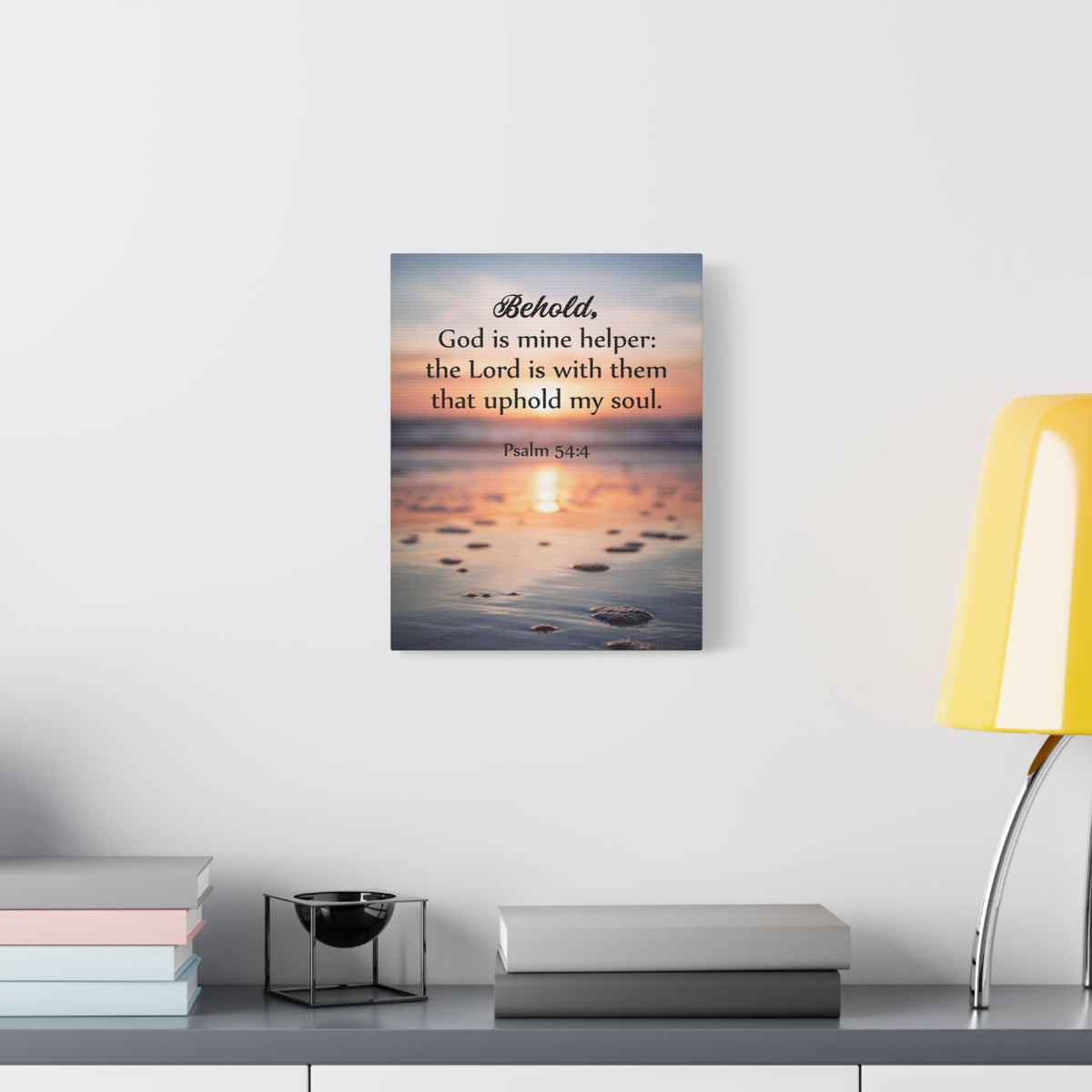 Scripture Canvas Uphold My Soul Psalm 54:4 Christian Wall Art Bible Verse Print Ready to Hang-Express Your Love Gifts