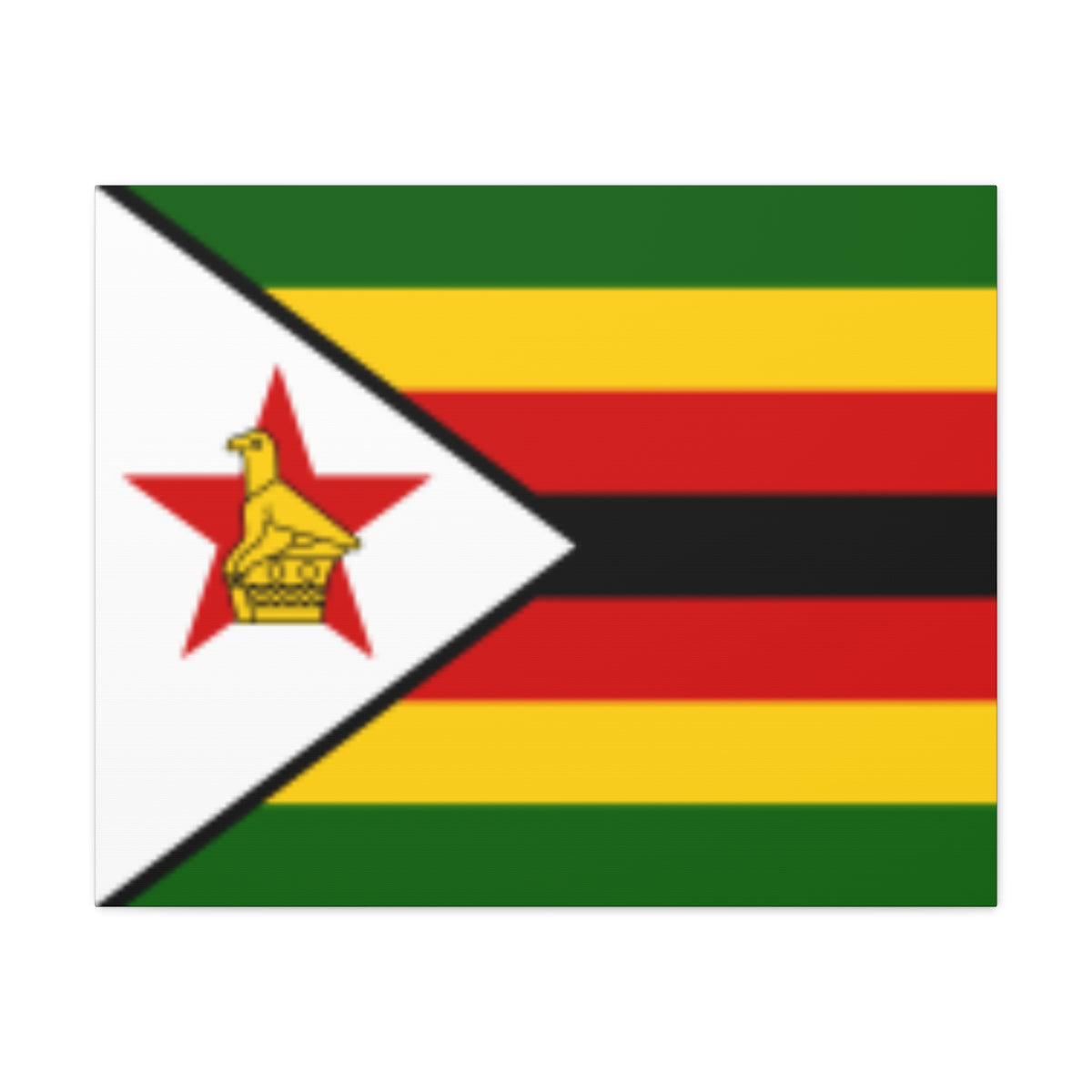 Zimbabwe Country Flag Canvas Vibrant Wall Art Unframed Home Decor-Express Your Love Gifts