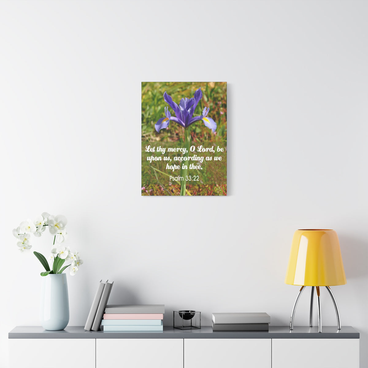 Scripture Walls Hope In Thee Psalm 33:22 Bible Verse Canvas Christian Wall Art Ready to Hang-Express Your Love Gifts