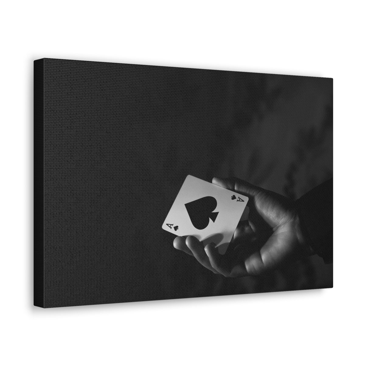 Ace of Spades In Hand Playing Card Canvas Wall Art for Home Decor Ready-to-Hang-Express Your Love Gifts