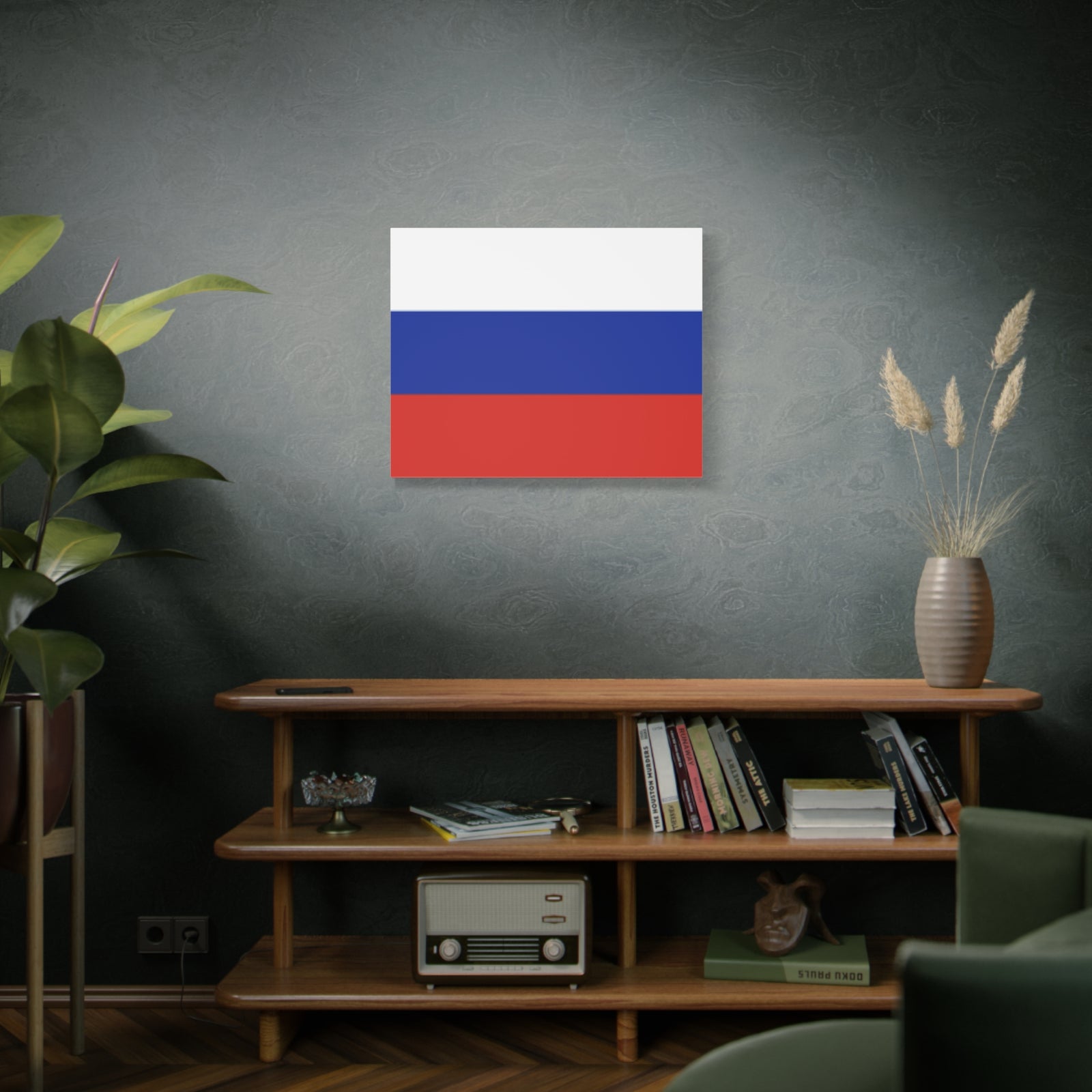 Russia Country Flag Canvas Vibrant Wall Art Unframed Home Decor-Express Your Love Gifts