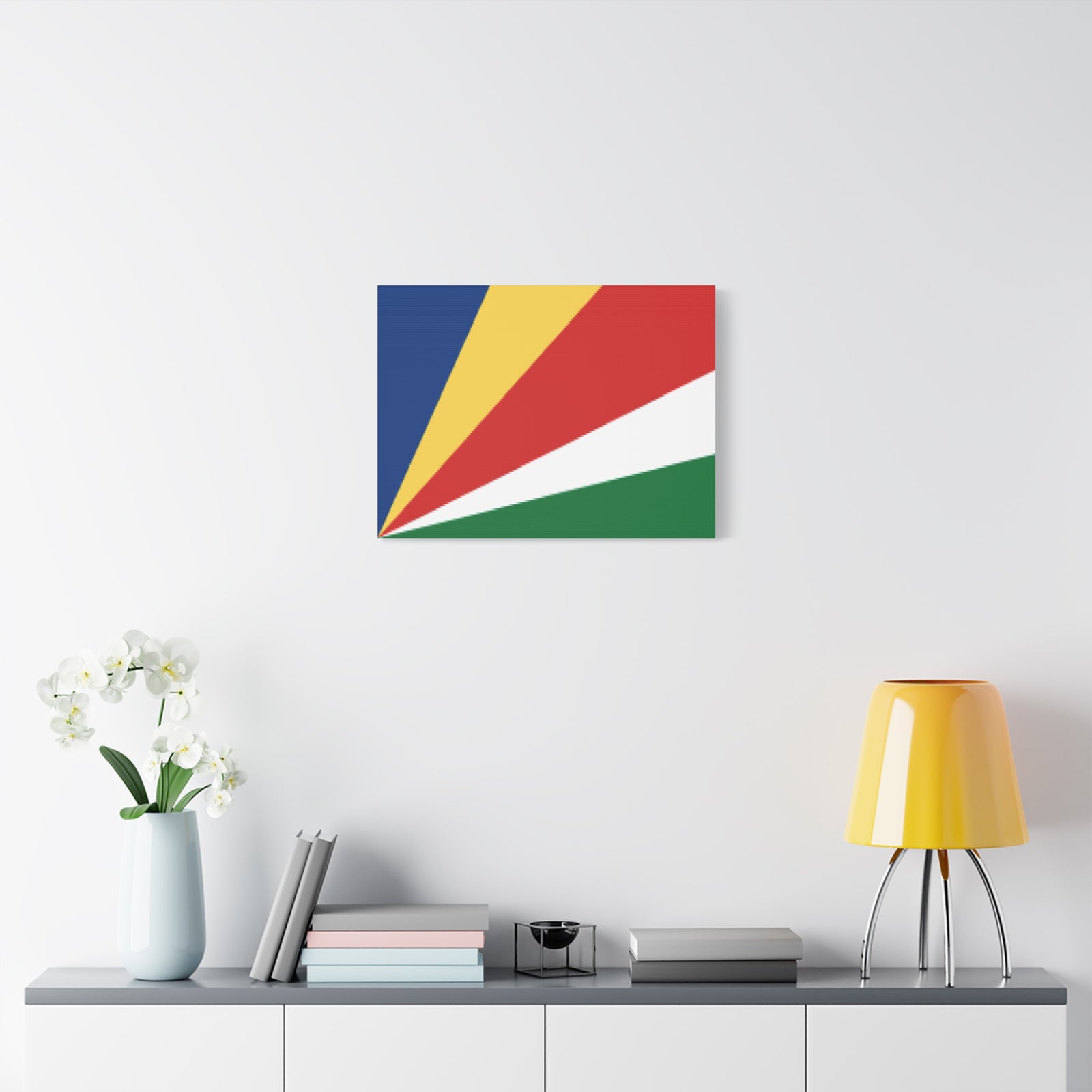 Seychelles Country Flag Canvas Vibrant Wall Art Unframed Home Decor-Express Your Love Gifts
