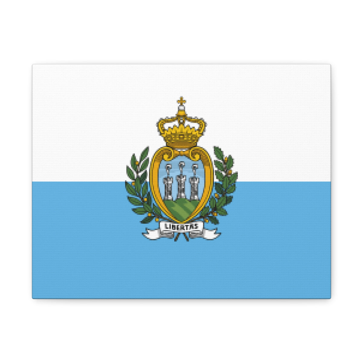 San Marino Country Flag Canvas Vibrant Wall Art Unframed Home Decor-Express Your Love Gifts