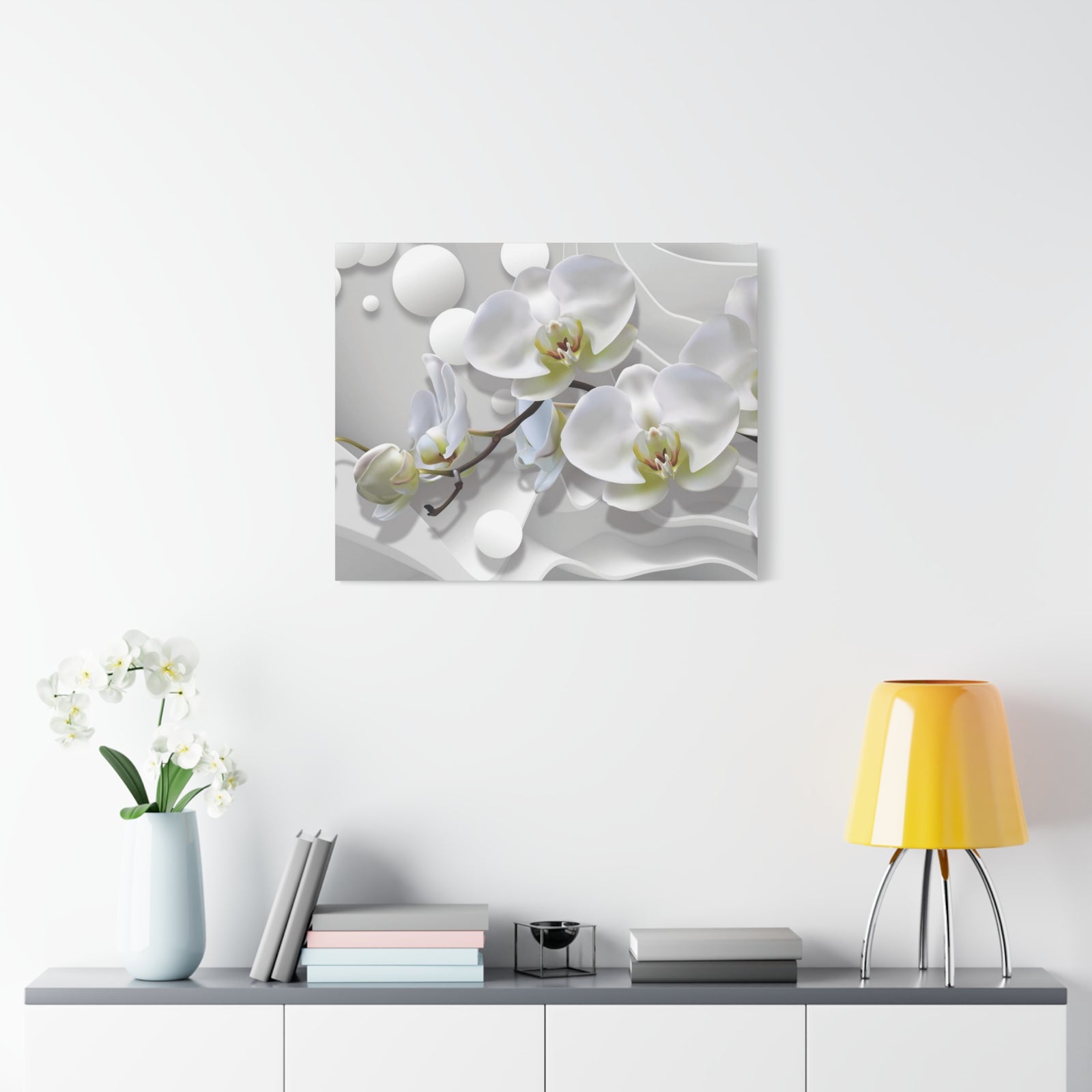Bouquet of Orchids Flower Canvas Wall Art for Home Decor Ready-to-Hang-Express Your Love Gifts