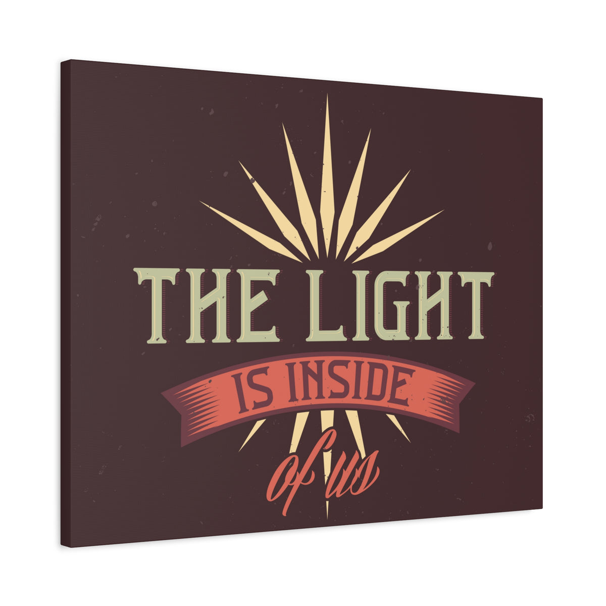Inspirational Quote Canvas The Light Wall Art Motivational Motto Inspiring Prints Artwork Decor Ready to Hang-Express Your Love Gifts