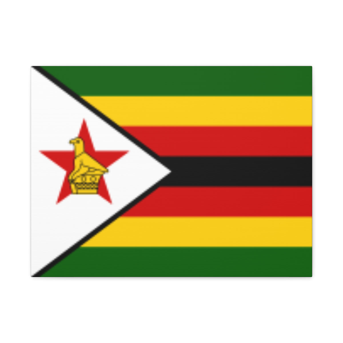 Zimbabwe Country Flag Canvas Vibrant Wall Art Unframed Home Decor-Express Your Love Gifts