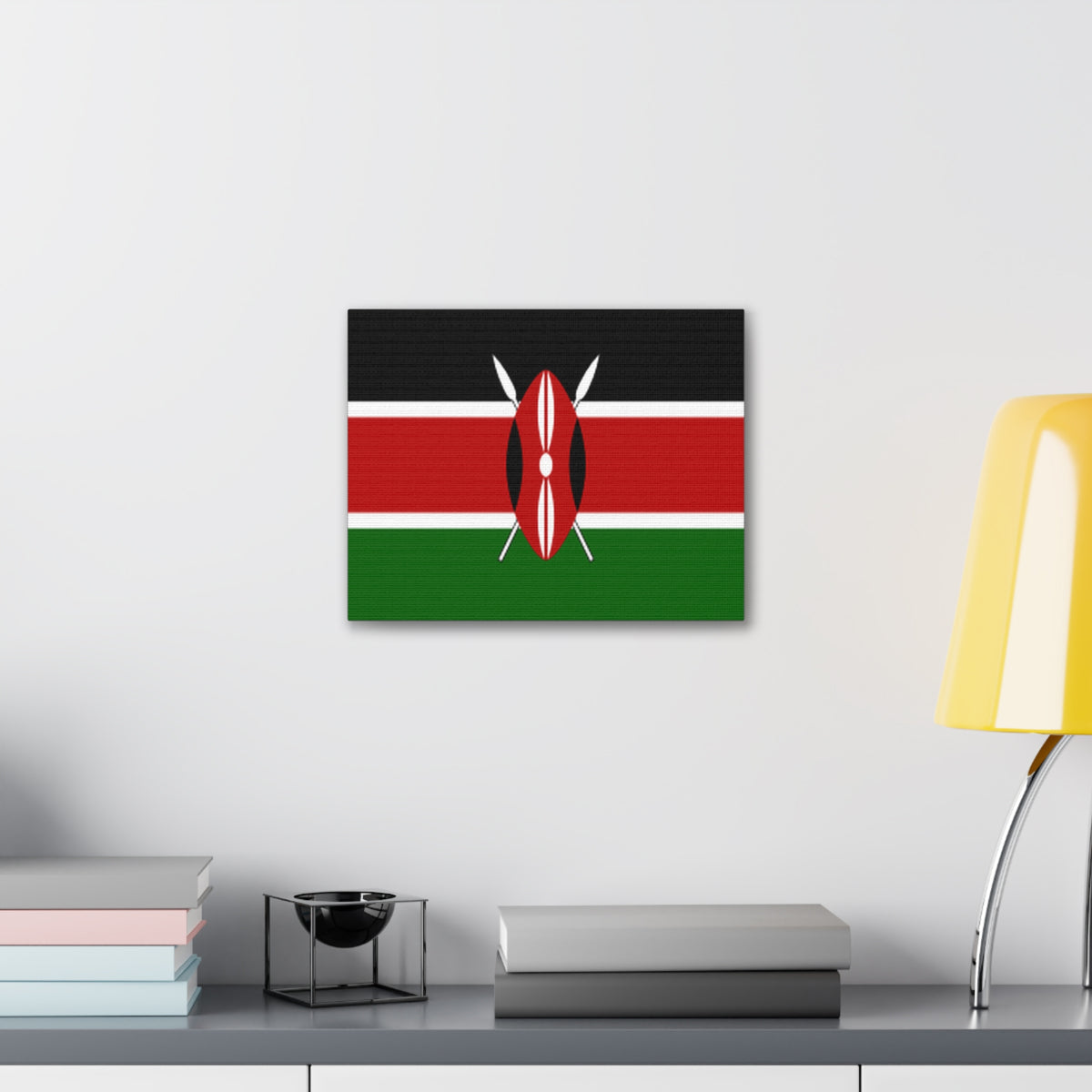 Kenya Country Flag Canvas Vibrant Wall Art Unframed Home Decor-Express Your Love Gifts