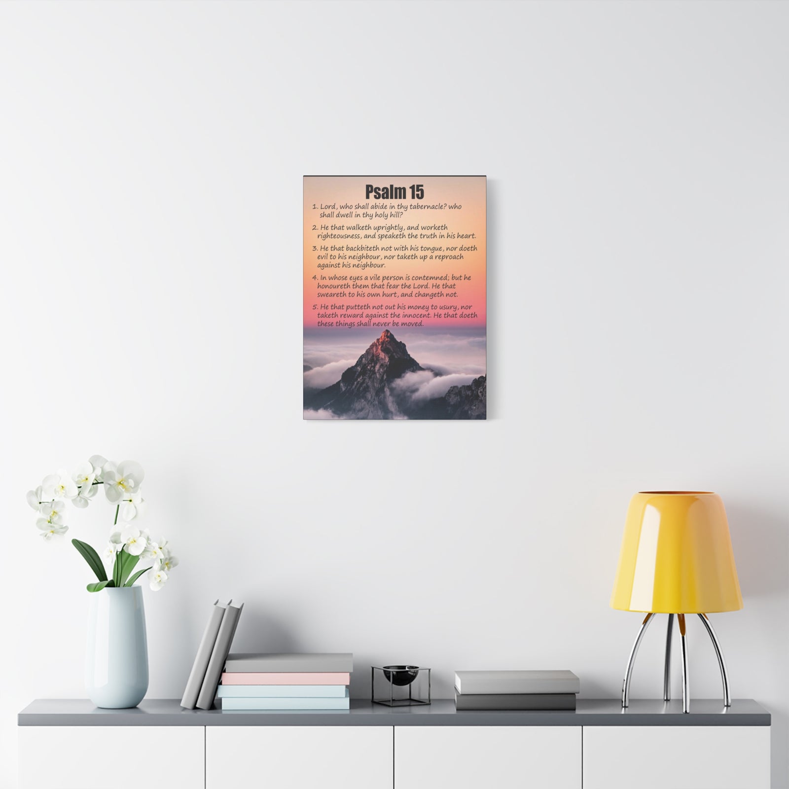 Scripture Walls Abide in God's Sanctuary Psalm 15:2 Christian Wall Art Print Ready to Hang-Express Your Love Gifts