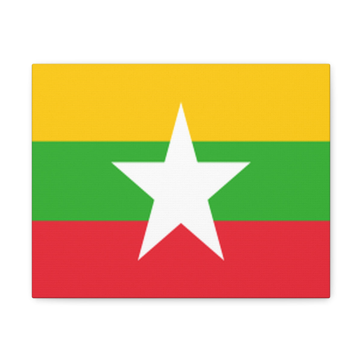 Myanmar Country Flag Canvas Vibrant Wall Art Unframed Home Decor-Express Your Love Gifts