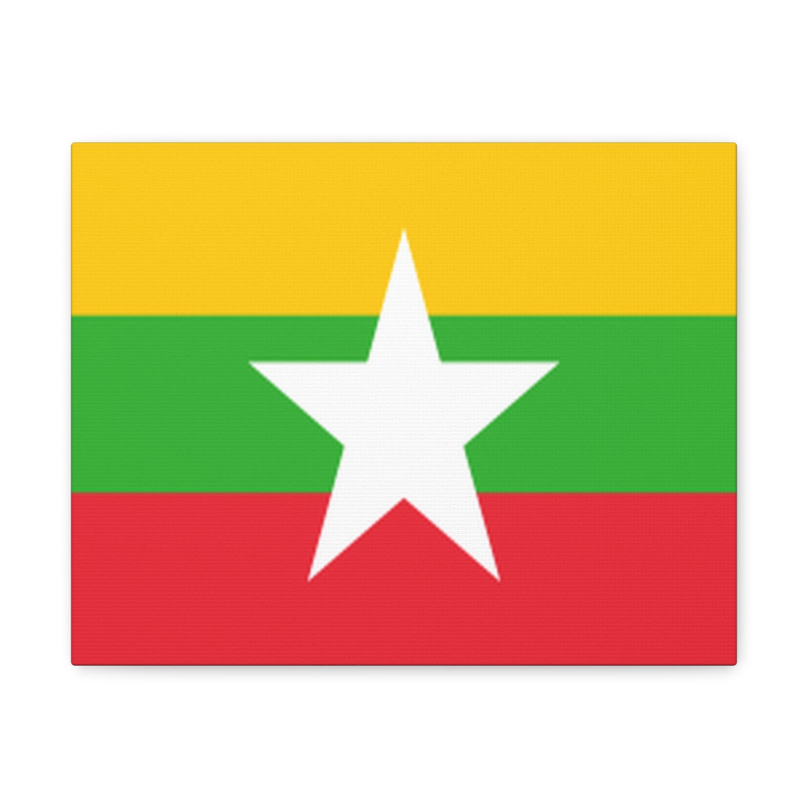 Myanmar Country Flag Canvas Vibrant Wall Art Unframed Home Decor-Express Your Love Gifts