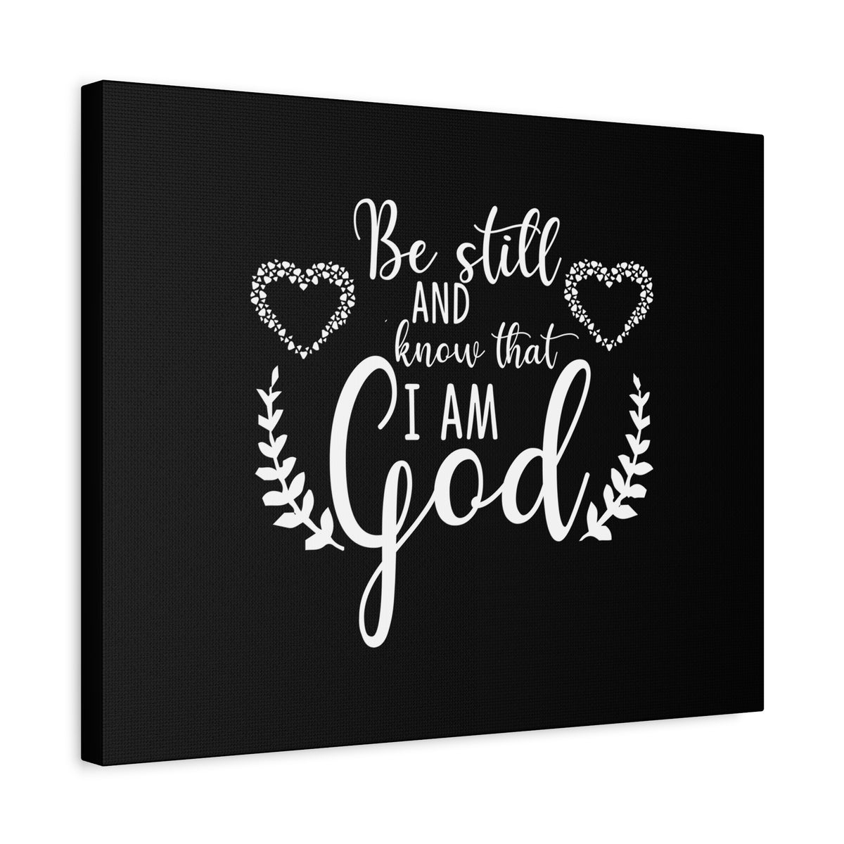 Scripture Canvas Be Still And Know That I Am God Psalm 46:10 Christian Wall Art Bible Verse Print Ready to Hang-Express Your Love Gifts