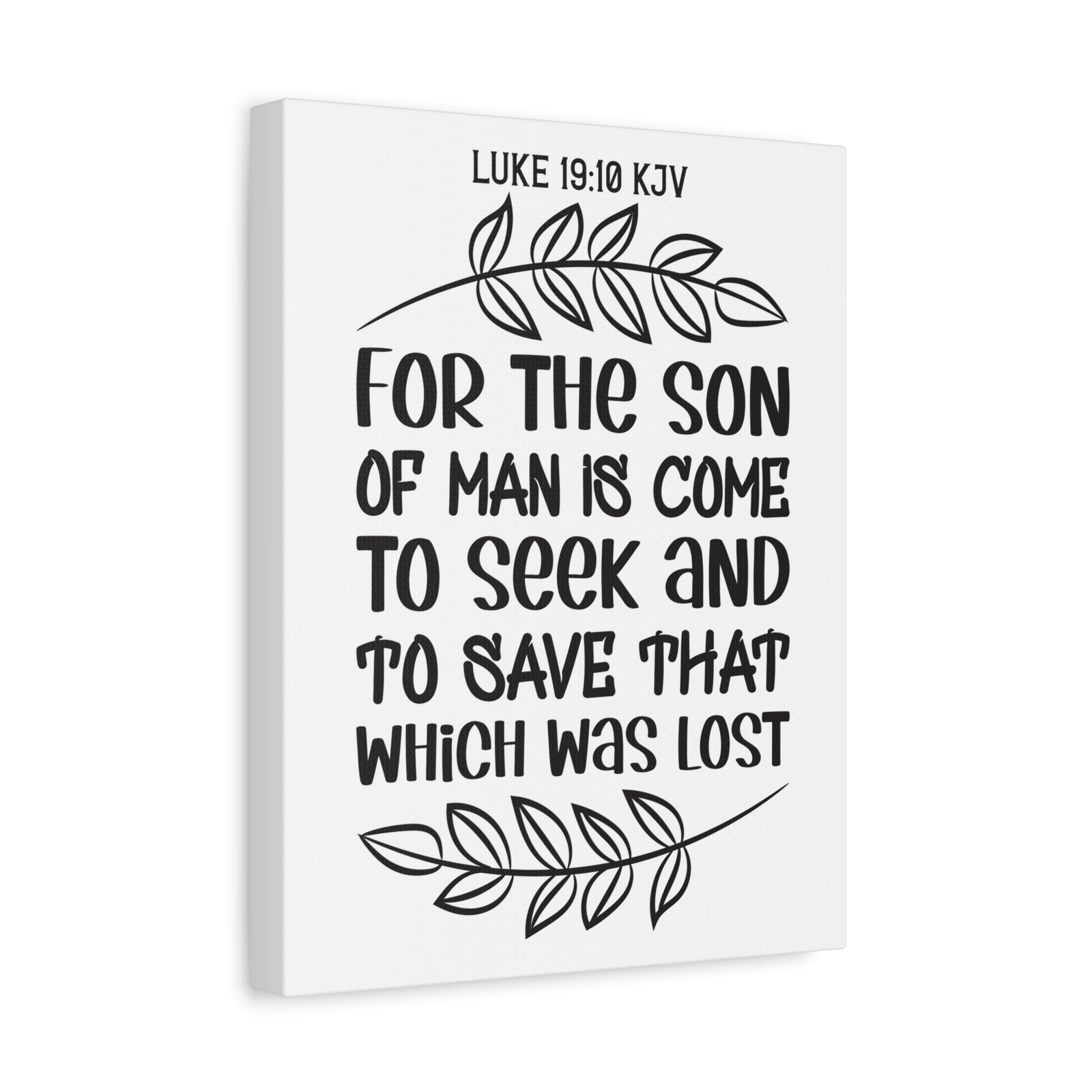 Scripture Walls For The Son Of Man Is Come Luke 19:10 Bible Verse Canvas Christian Wall Art Ready To Hang