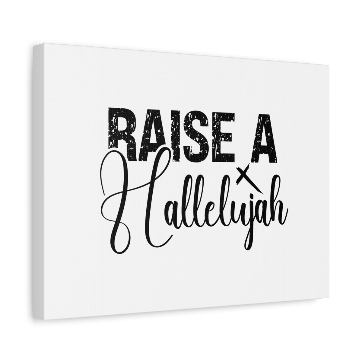 Scripture Canvas Raise A Hallelujah Psalm 135:3 Christian Wall Art Bible Verse Print Ready to Hang-Express Your Love Gifts