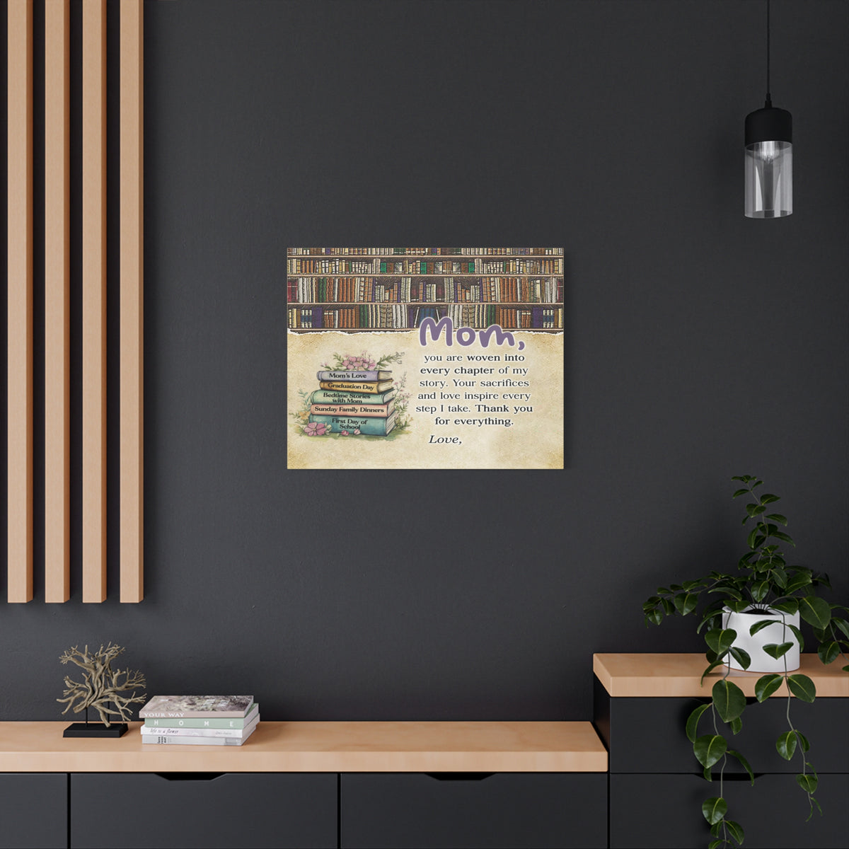 Personalized To My Mom Every Chapter Elegant Home Décor-Express Your Love Gifts