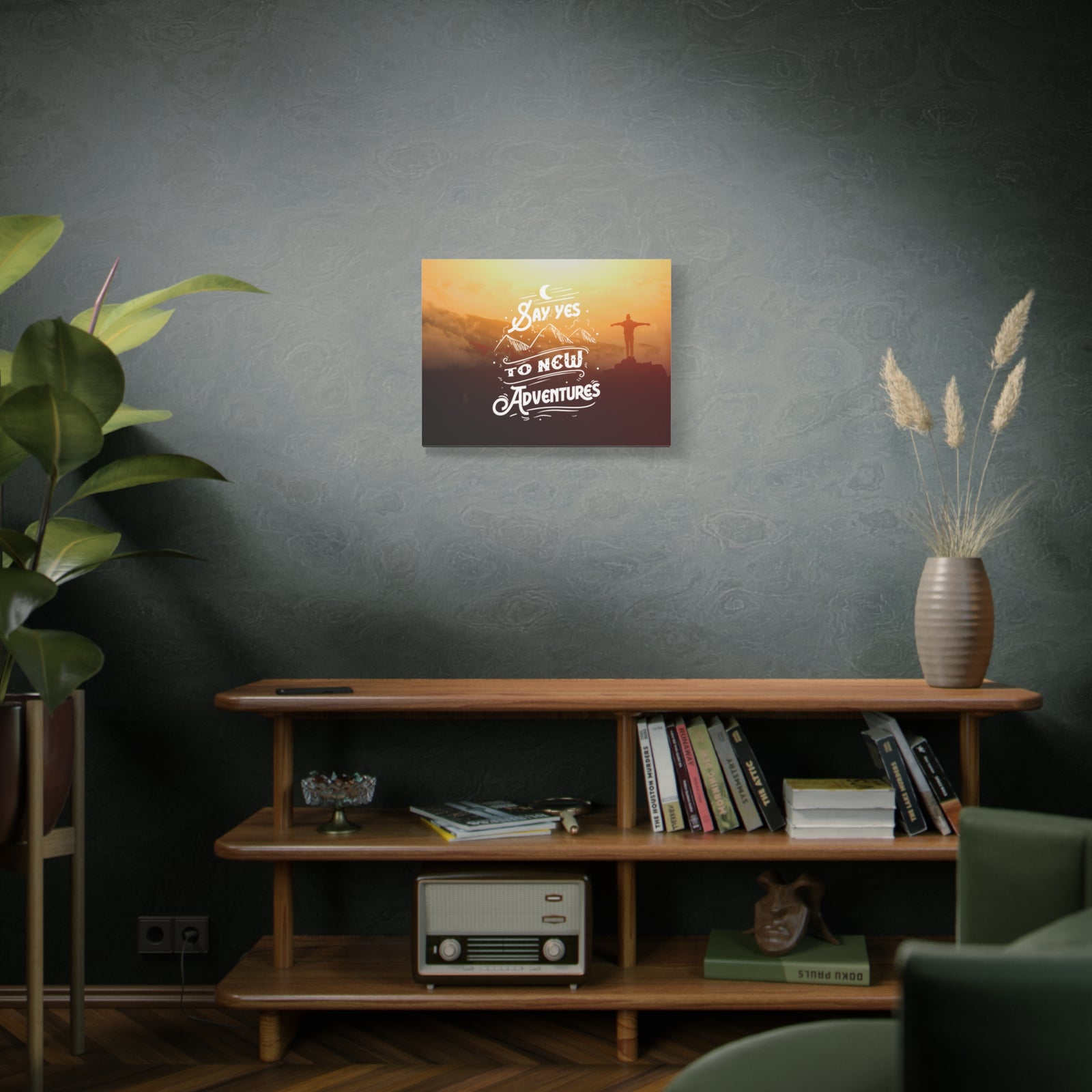 Inspirational Quote Canvas New Adventures Wall Art Motivational Motto Inspiring Prints Artwork Decor Ready to Hang-Express Your Love Gifts