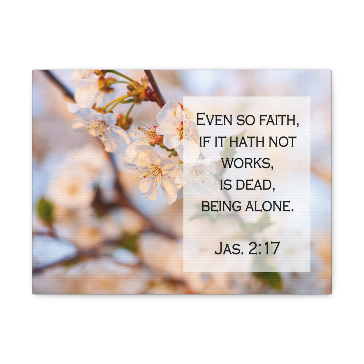 Scripture Walls Even So Faith Jas 2:17 Bible Verse Canvas Christian Wall Art Ready to Hang-Express Your Love Gifts