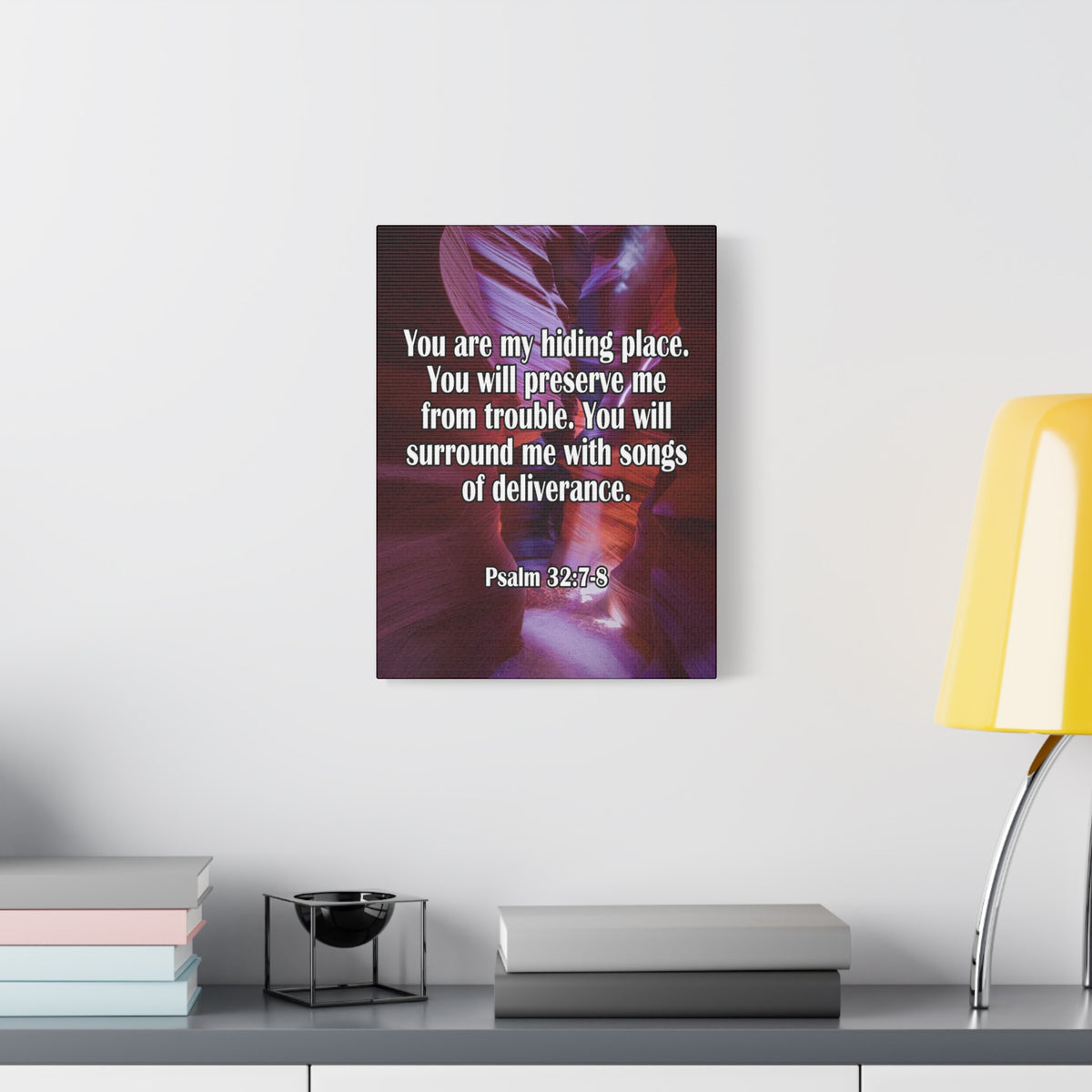 You Are My Hiding Place Psalm 32:7-8 Christian Dad Canvas-Express Your Love Gifts