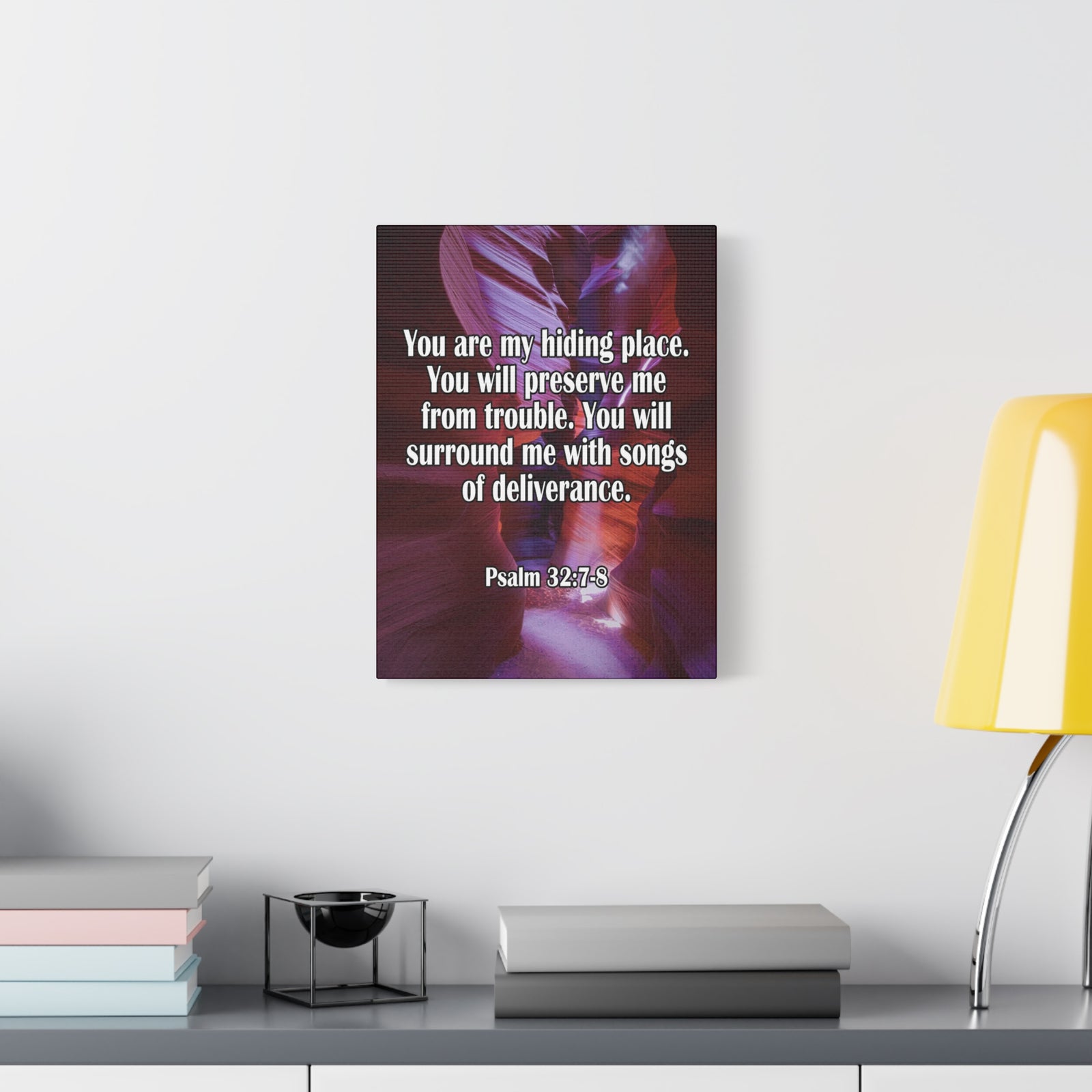 You Are My Hiding Place Psalm 32:7-8 Christian Dad Canvas-Express Your Love Gifts