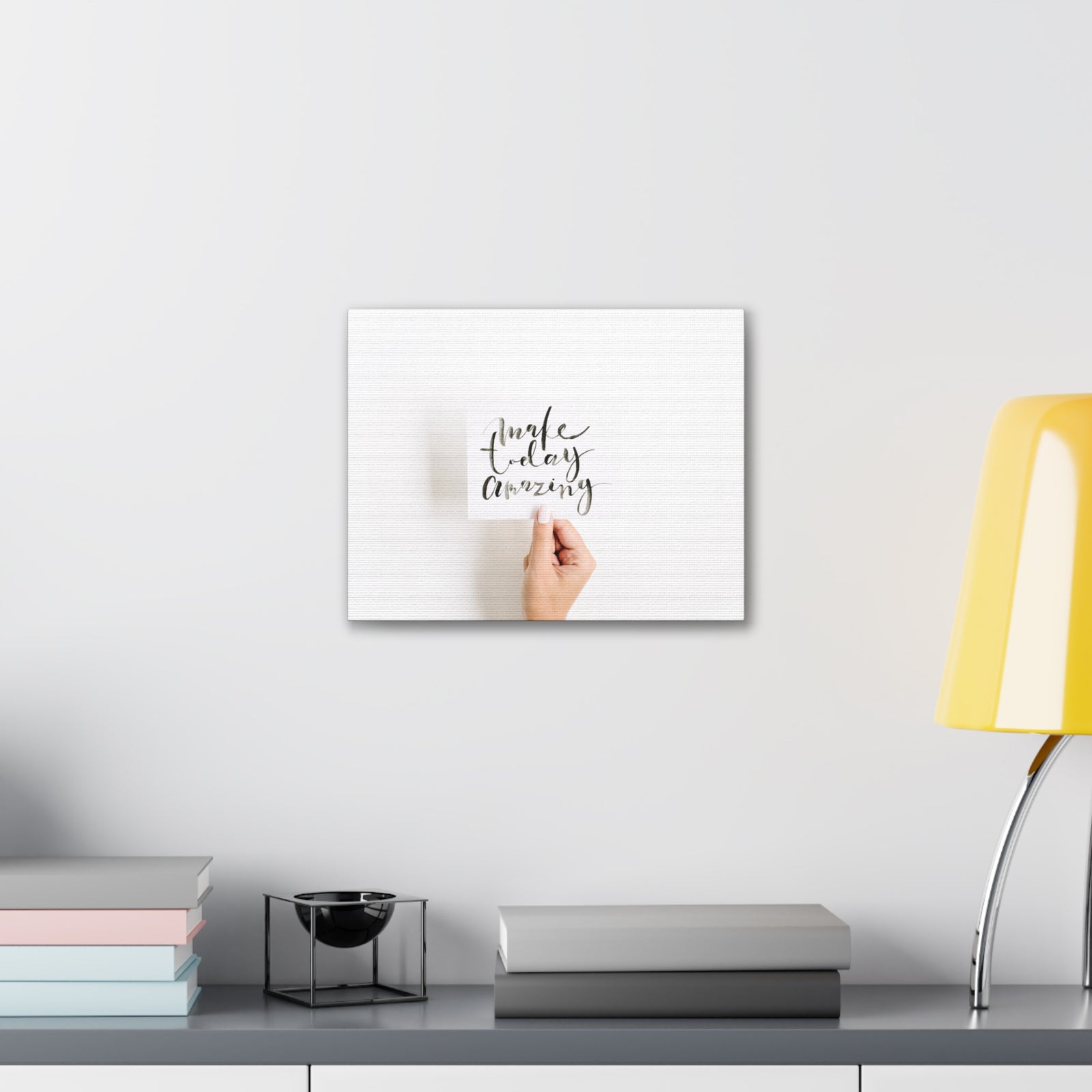 Inspirational Quote Canvas Make Today Amazing Motivational Print Ready to Hang Artwork-Express Your Love Gifts