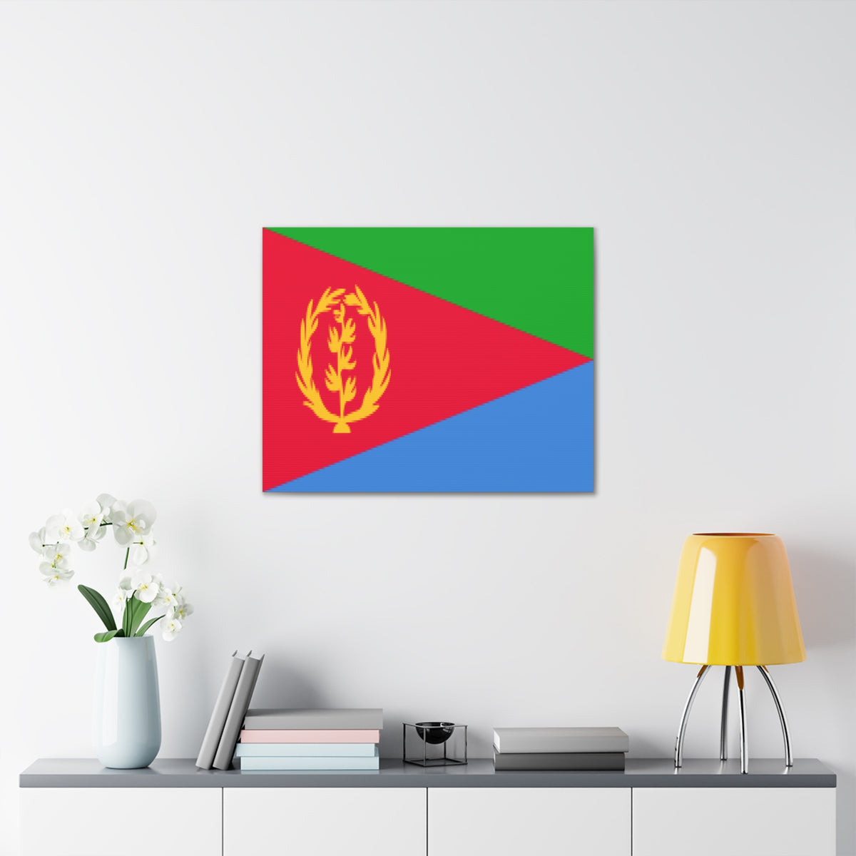 Eritrea Country Flag Canvas Vibrant Wall Art Unframed Home Decor-Express Your Love Gifts