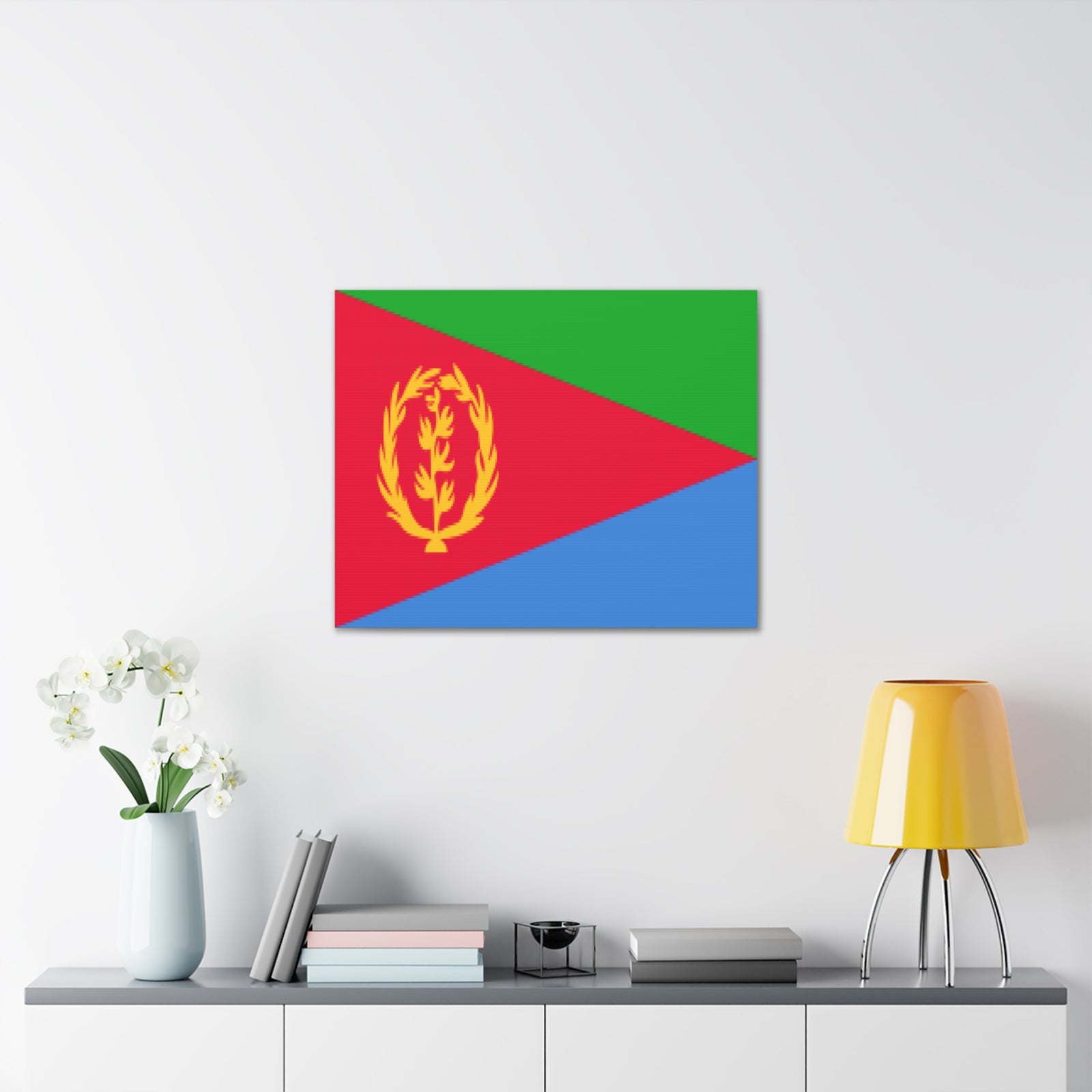Eritrea Country Flag Canvas Vibrant Wall Art Unframed Home Decor-Express Your Love Gifts