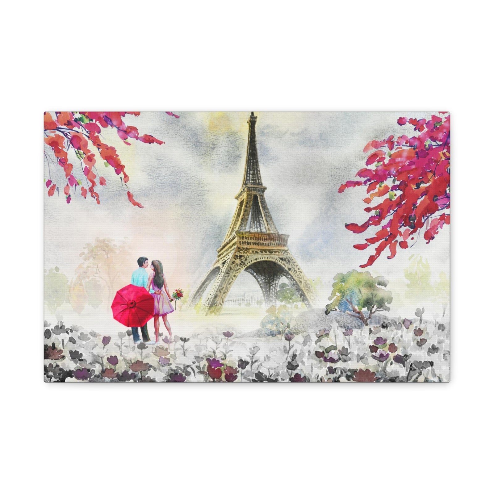 Paris European City Landscape France Canvas Artwork High-Quality Breathtaking French City for Home Decor Ready to Hang-Express Your Love Gifts