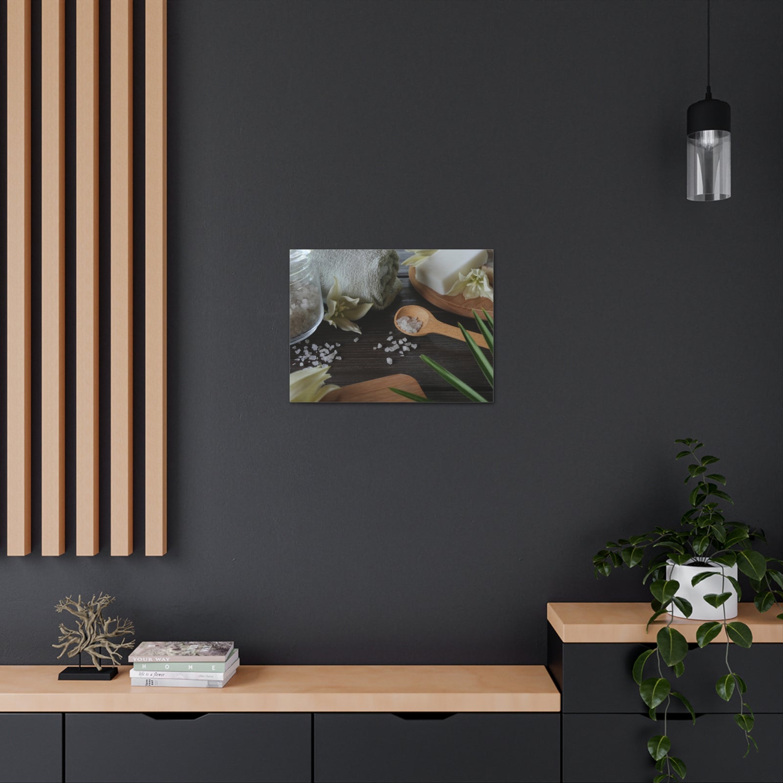 Natural Handmade Soap Forest Floral Nature Photography Canvas Wall Art for Home Decor Ready-to-Hang-Express Your Love Gifts
