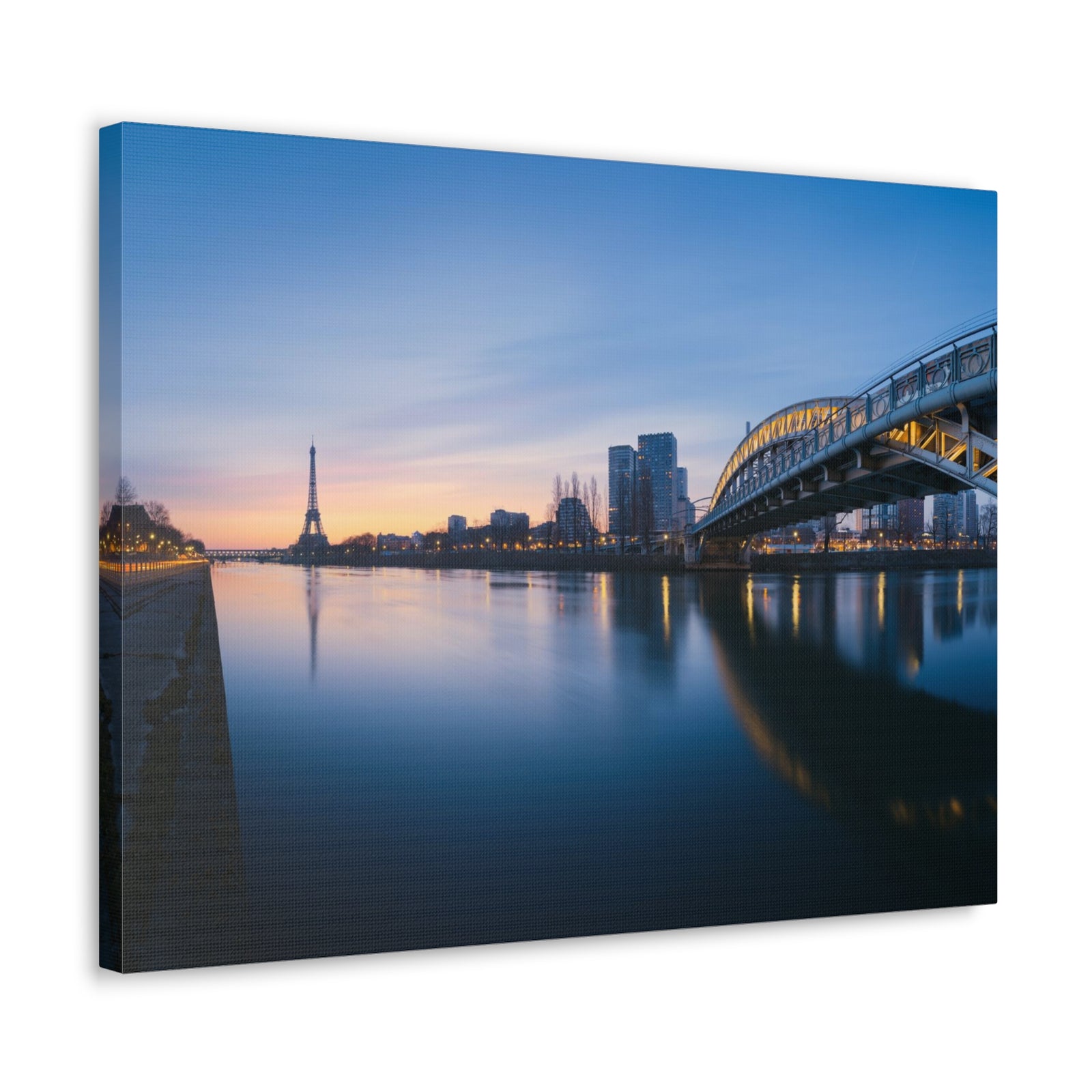 Paris Night Skyline Canvas Artwork High-Quality Breathtaking Stunning Cityscape for Home Decor Ready to Hang-Express Your Love Gifts