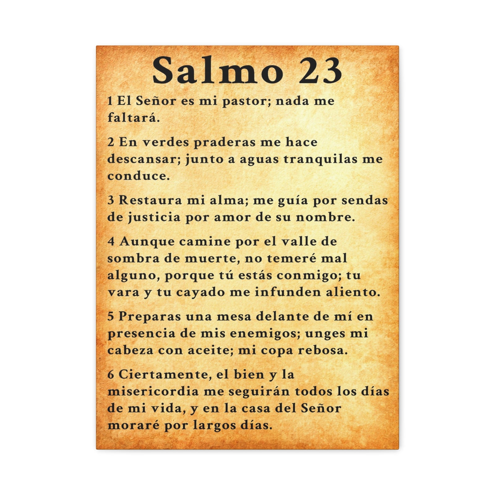 Scripture Walls Salmo 23 Chapter Gold Christian Wall Art Print Ready to Hang Unframed-Express Your Love Gifts