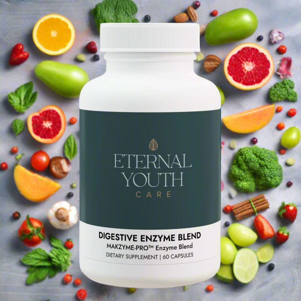 Eternal Youth Care Digestive Enzyme Supplement with Makzyme-Pro™ – Gut Health & Digestion Support Non-GMO, Vegan (60 Capsules)-Express Your Love Gifts