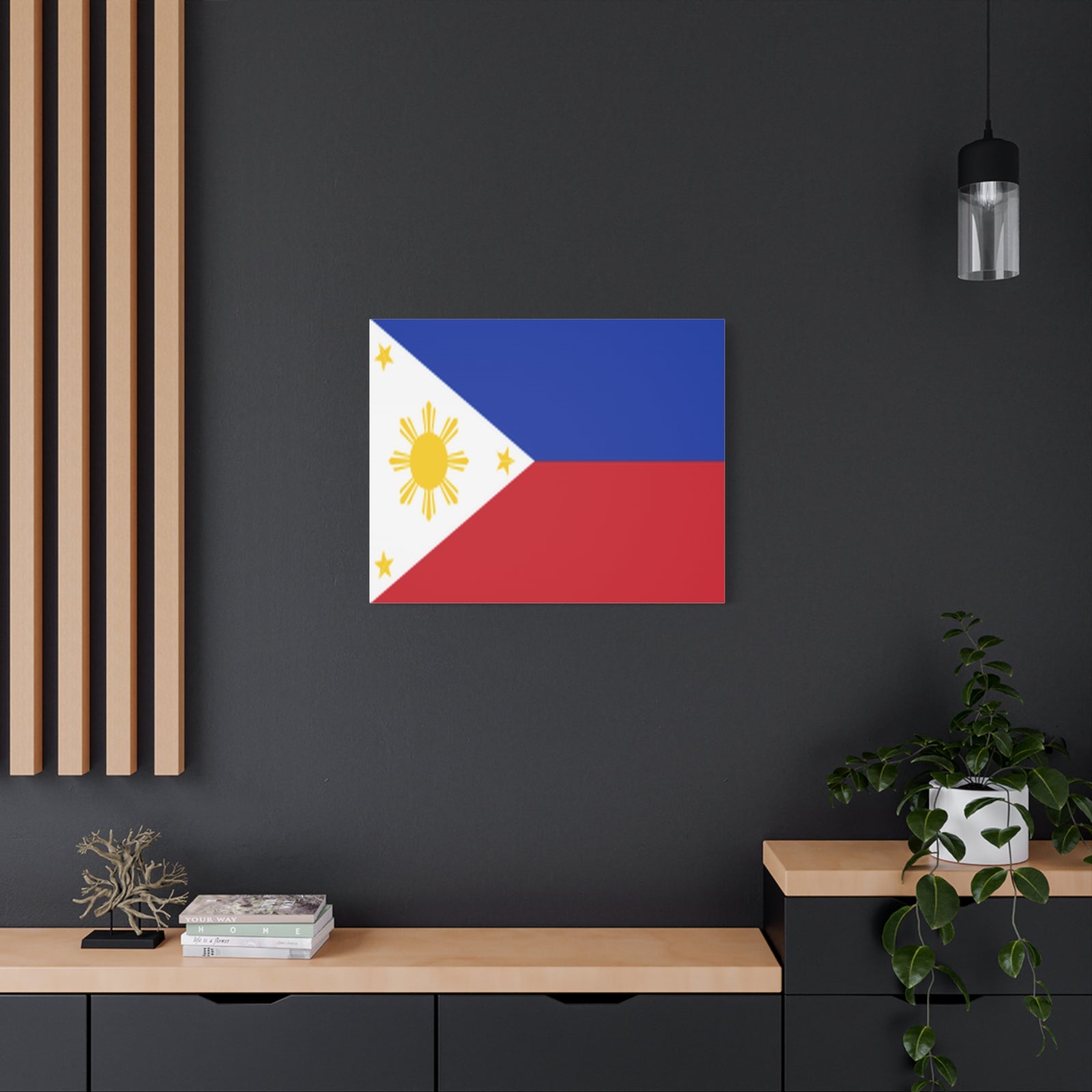 Philippines Country Flag Canvas Vibrant Wall Art Unframed Home Decor-Express Your Love Gifts