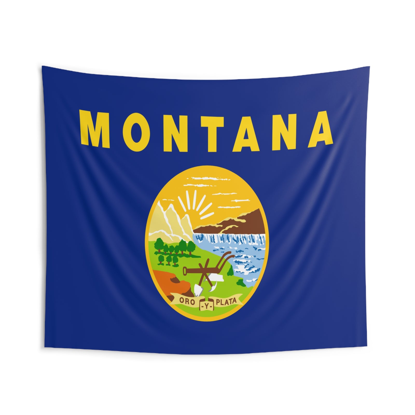 Montana State Flag Wall Hanging Tapestry-Express Your Love Gifts