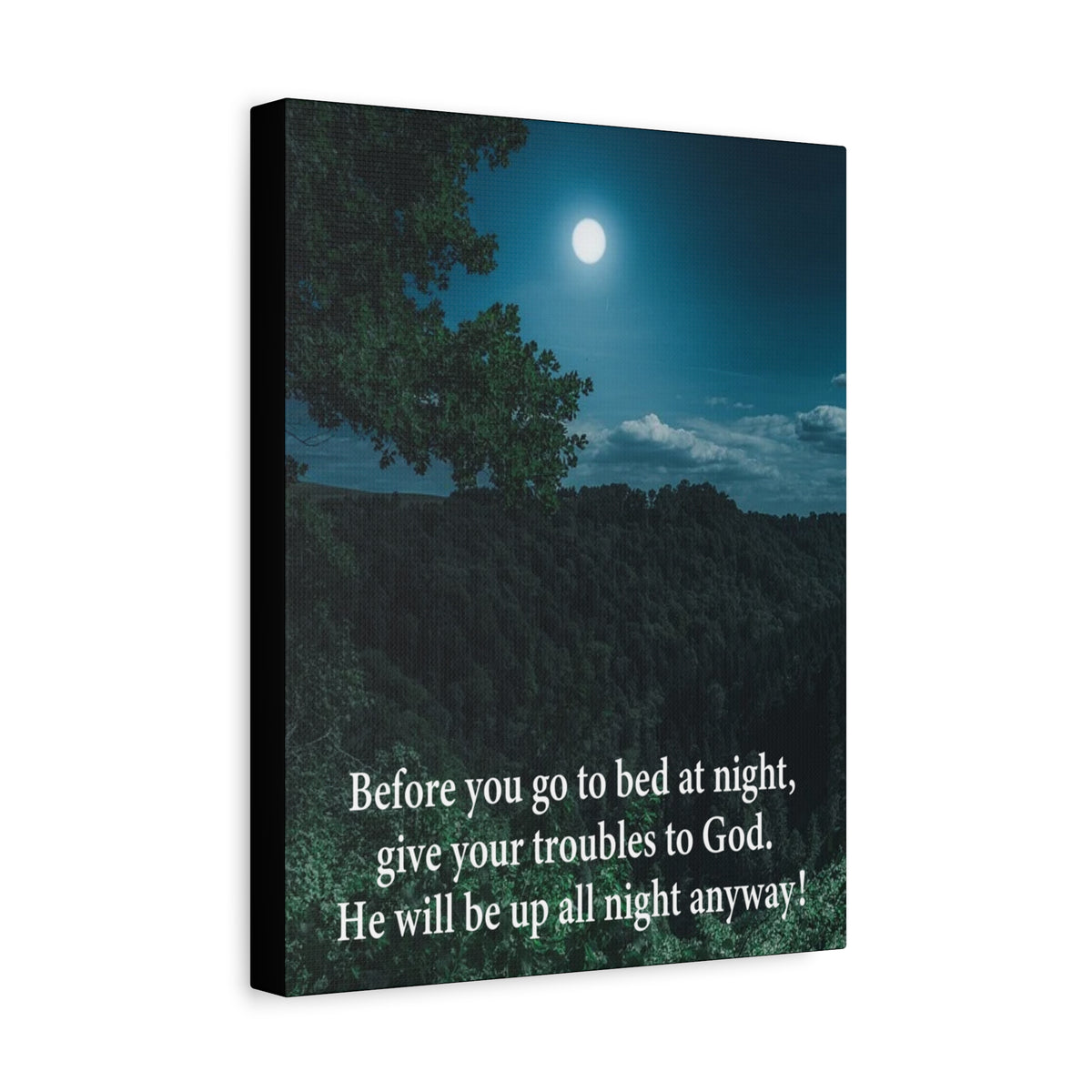 Scripture Walls God Has Your Problems Psalm 55:22 Canvas Bible Verse Christian Wall Art Ready to Hang-Express Your Love Gifts