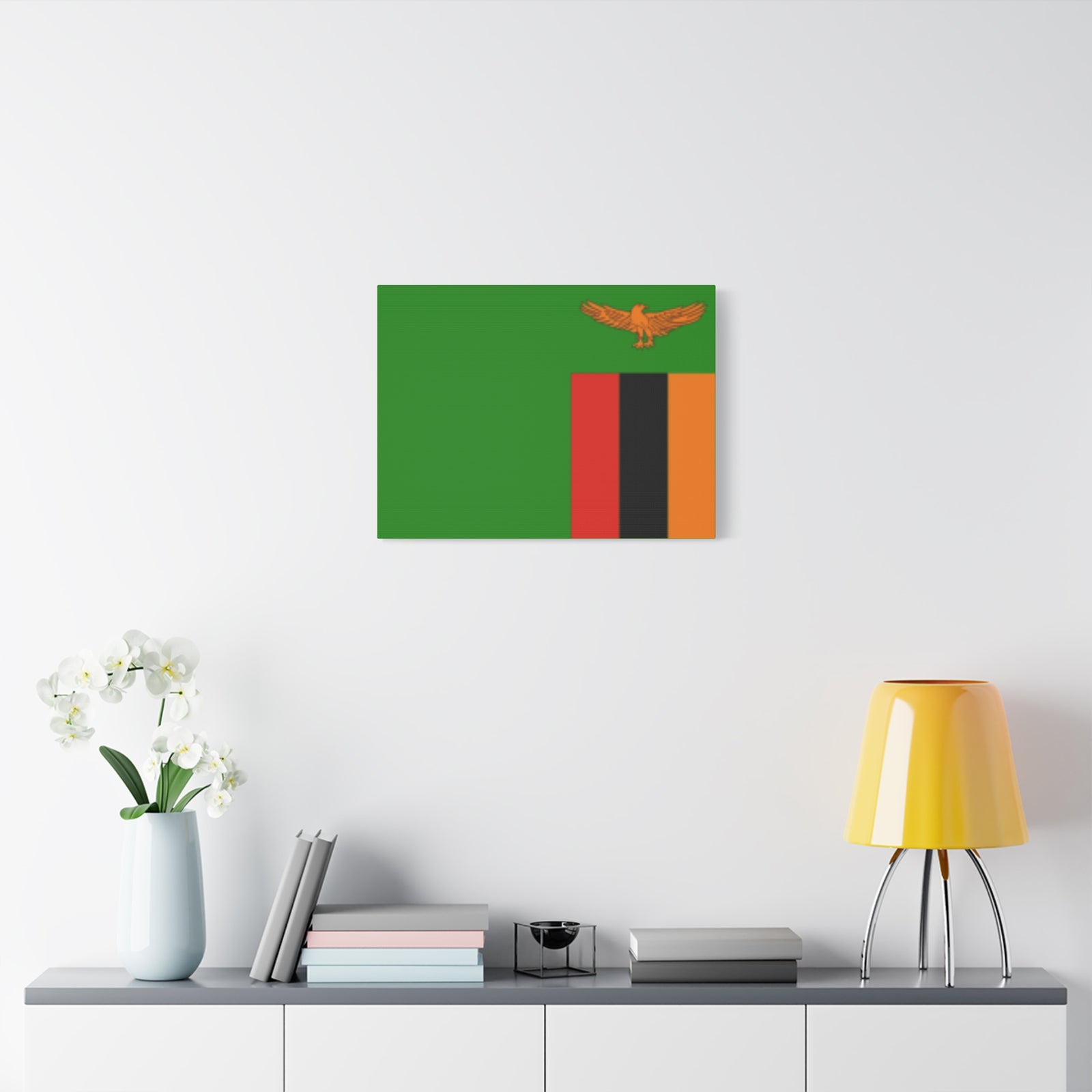 Zambia Country Flag Canvas Vibrant Wall Art Unframed Home Decor-Express Your Love Gifts