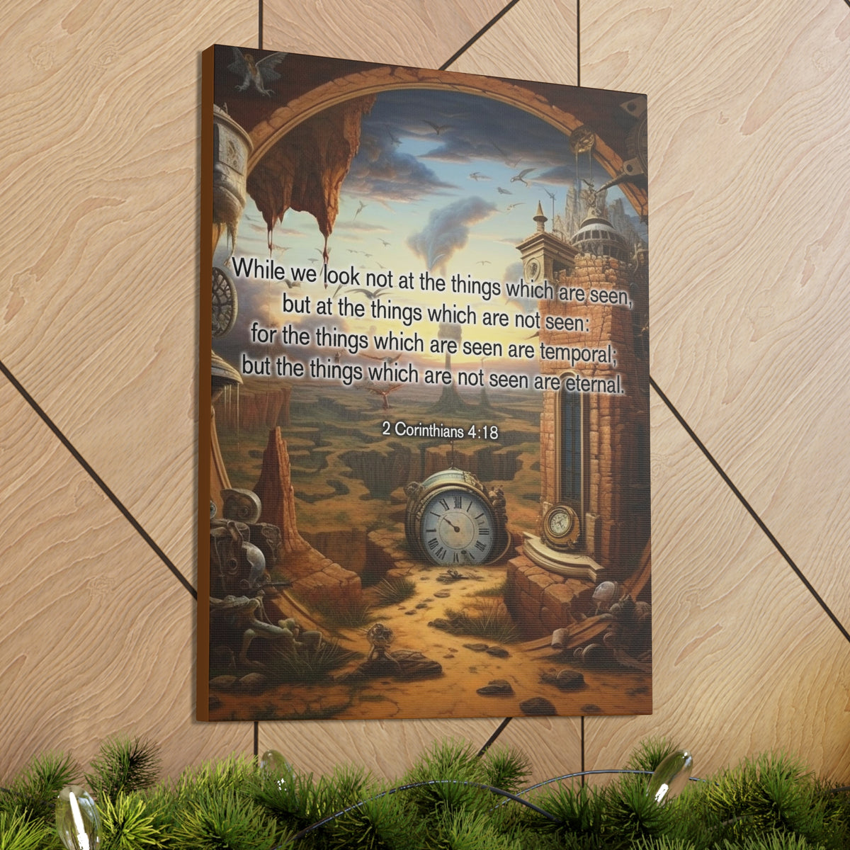 Scripture Walls Temporal 2 Corinthians 4:18 Christian Wall Art Print Ready to Hang Unframed-Express Your Love Gifts