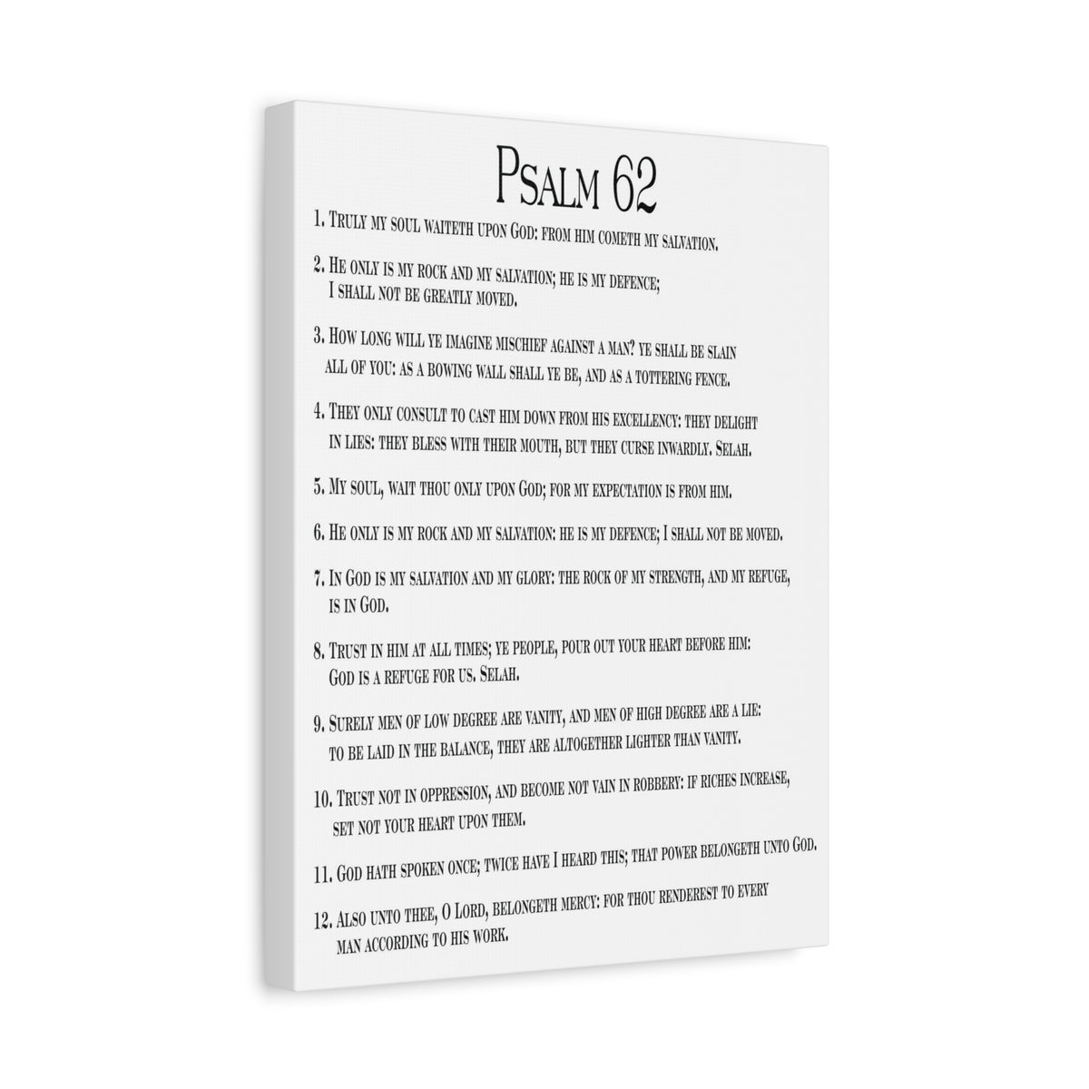 Scripture Walls Faith in God Alone Psalm 62:8 Christian Wall Art Print Ready to Hang-Express Your Love Gifts