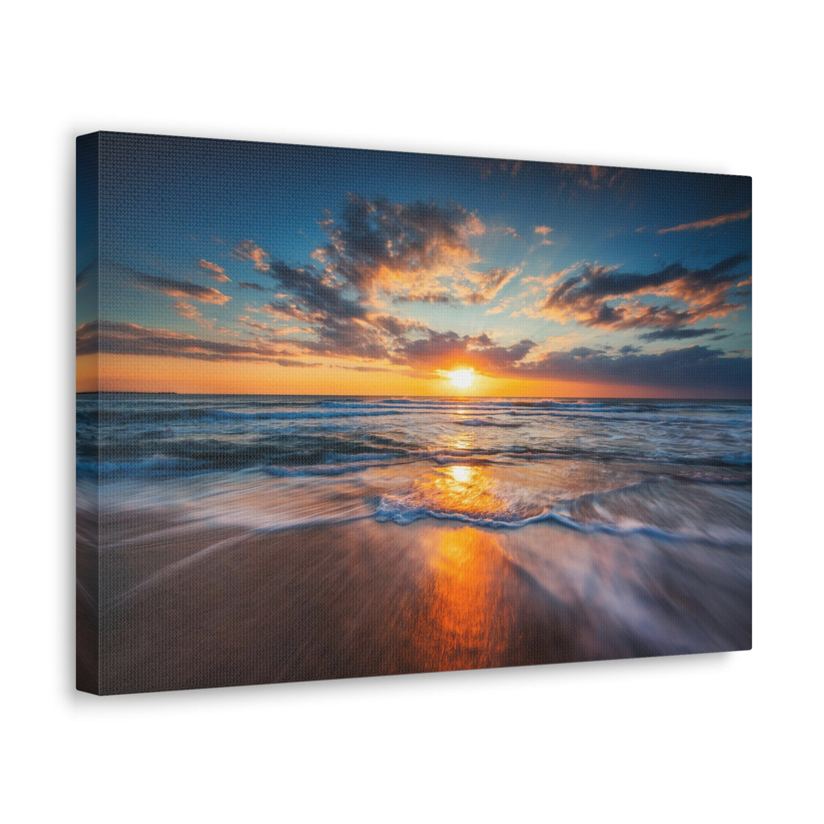 Sunrise Over The Sea Ocean Canvas Wall Art for Home Decor Ready-to-Hang-Express Your Love Gifts