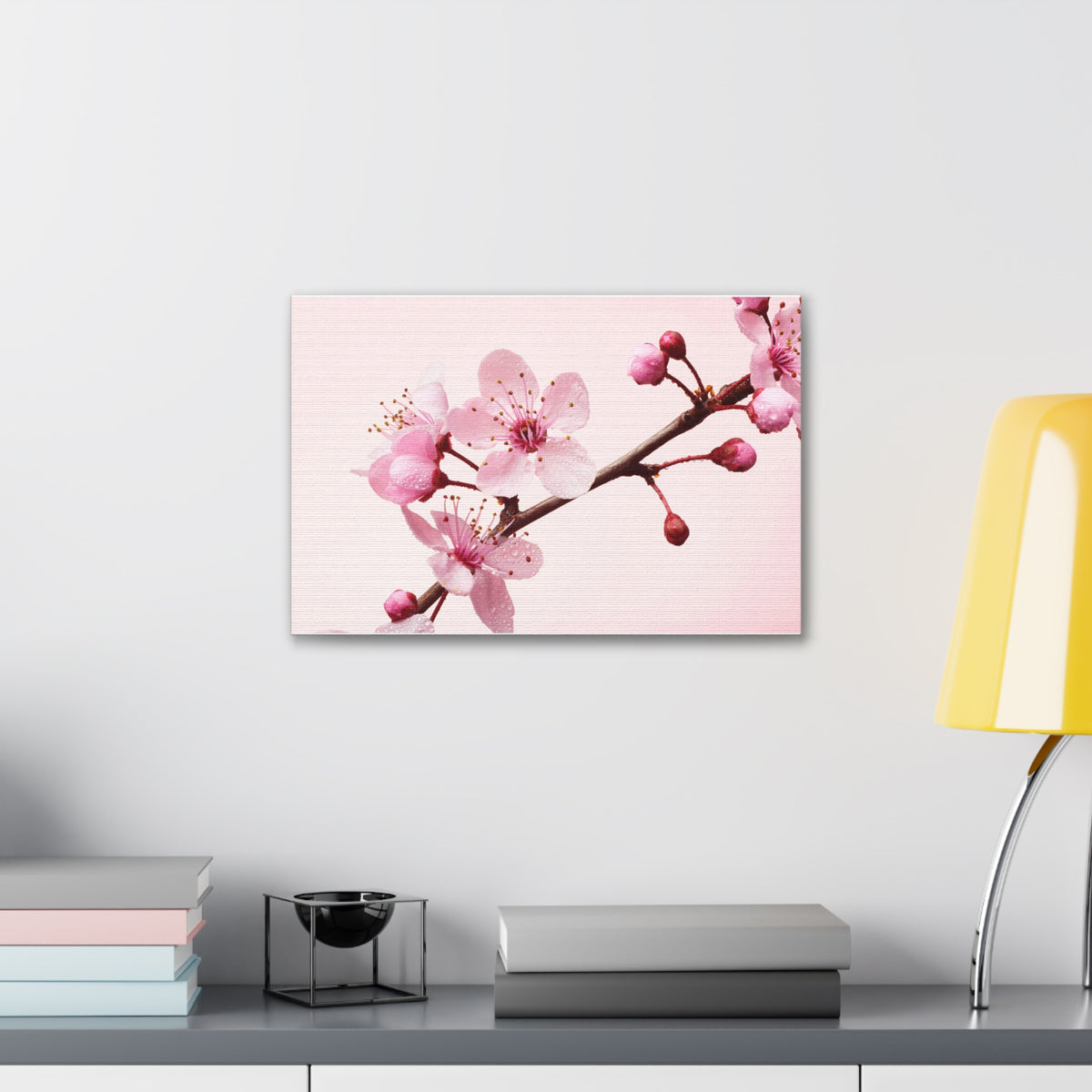 Cherry Blossom Branch Forest Floral Nature Photography Canvas Wall Art for Home Decor Ready-to-Hang-Express Your Love Gifts