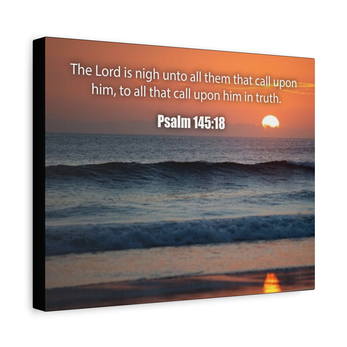 Bible Verse Canvas The Lord is Nigh Psalm 145:18 Christian Home Decor Scripture Art-Express Your Love Gifts