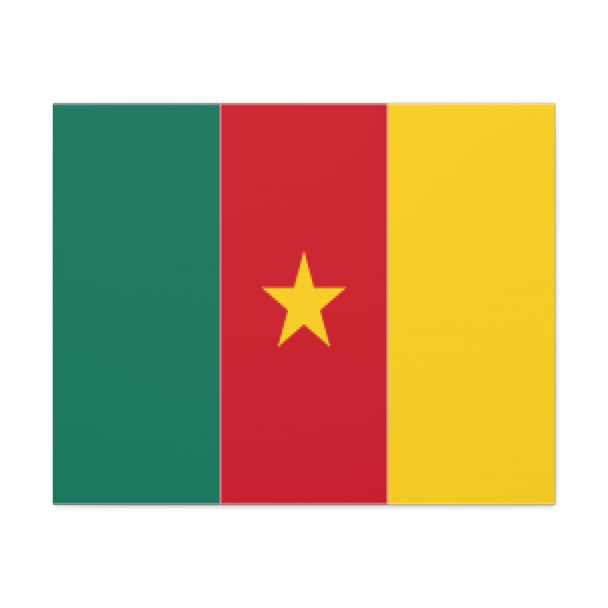 Cameroon Country Flag Canvas Vibrant Wall Art Unframed Home Decor-Express Your Love Gifts