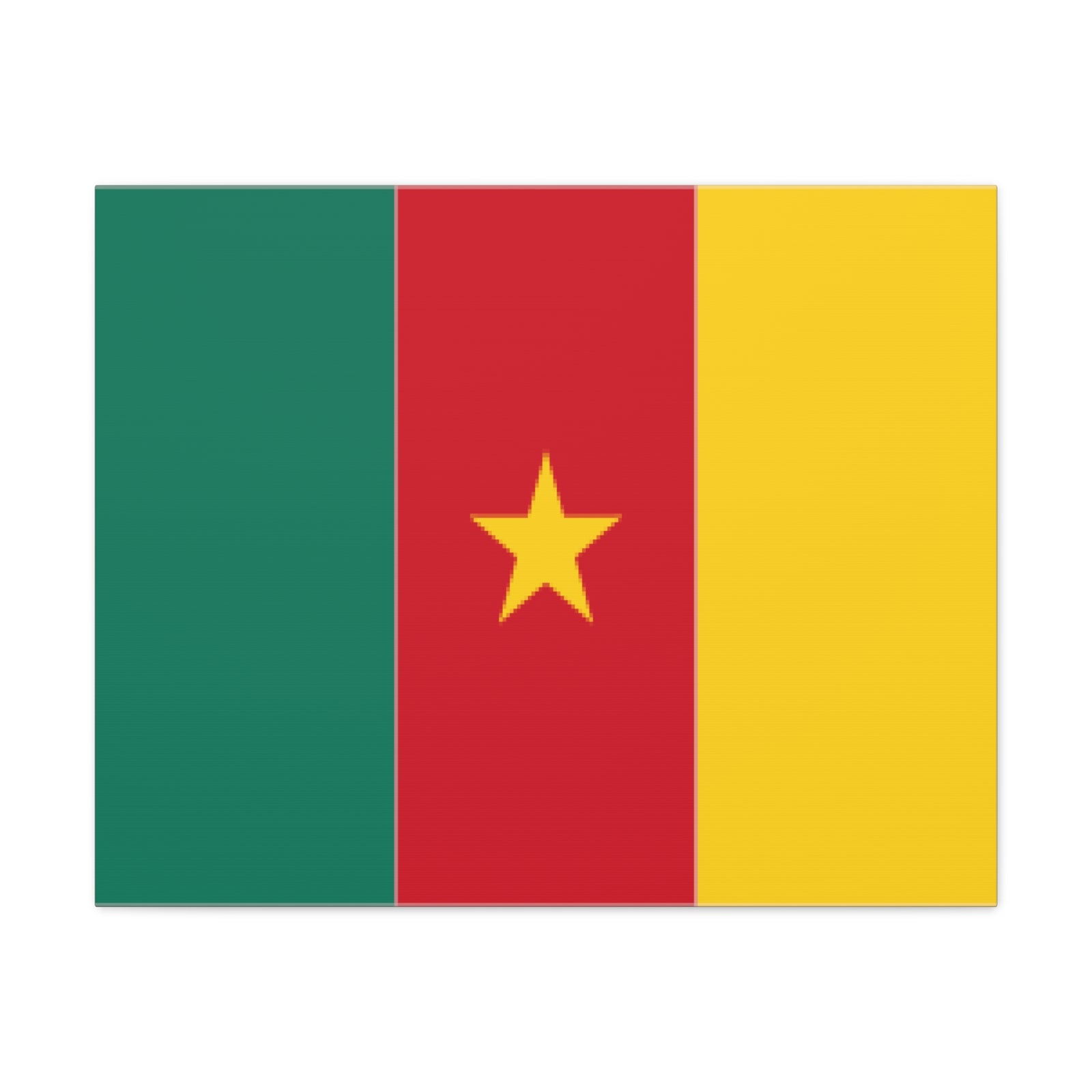 Cameroon Country Flag Canvas Vibrant Wall Art Unframed Home Decor-Express Your Love Gifts