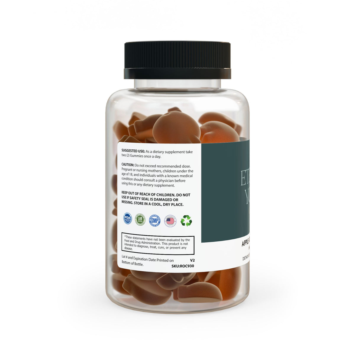 Apple Cider Vinegar Gummies – Multi-Fruit Flavor | 60 Vegan, Non-GMO Gummies for Energy &amp; Wellness-Express Your Love Gifts