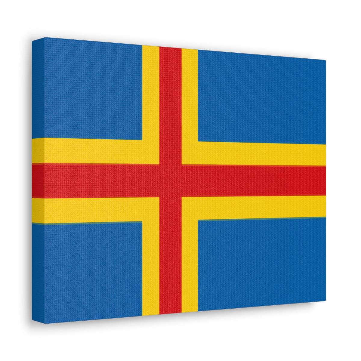 Aland Islands Country Flag Canvas Vibrant Wall Art Unframed Home Decor-Express Your Love Gifts