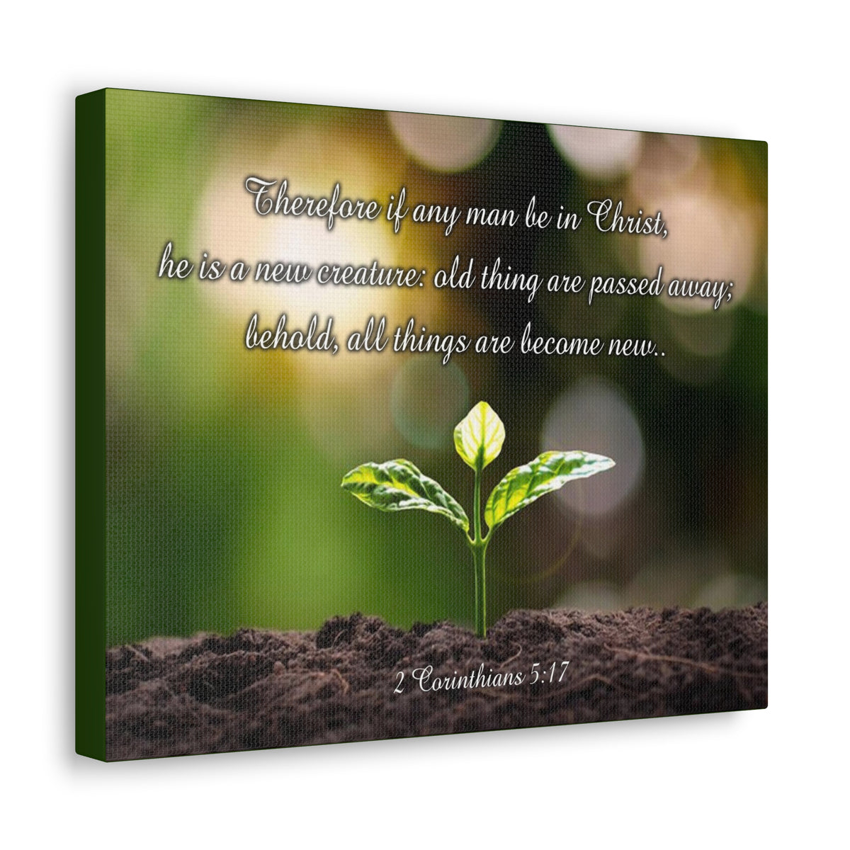 Scripture Walls Men Be in Christ 2 Corinthians 5:17 Christian Wall Art Print Ready to Hang Unframed-Express Your Love Gifts