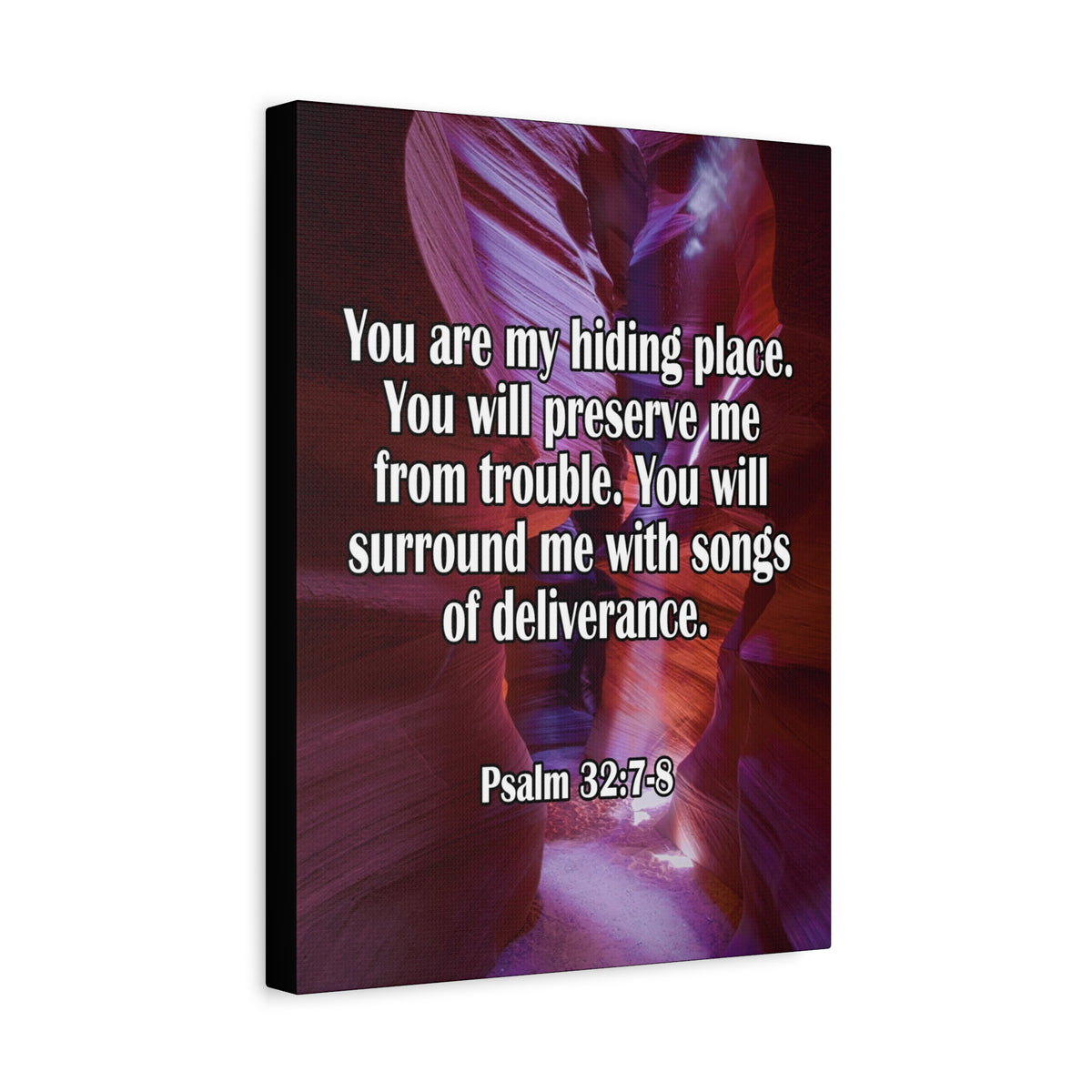You Are My Hiding Place Psalm 32:7-8 Christian Dad Canvas-Express Your Love Gifts